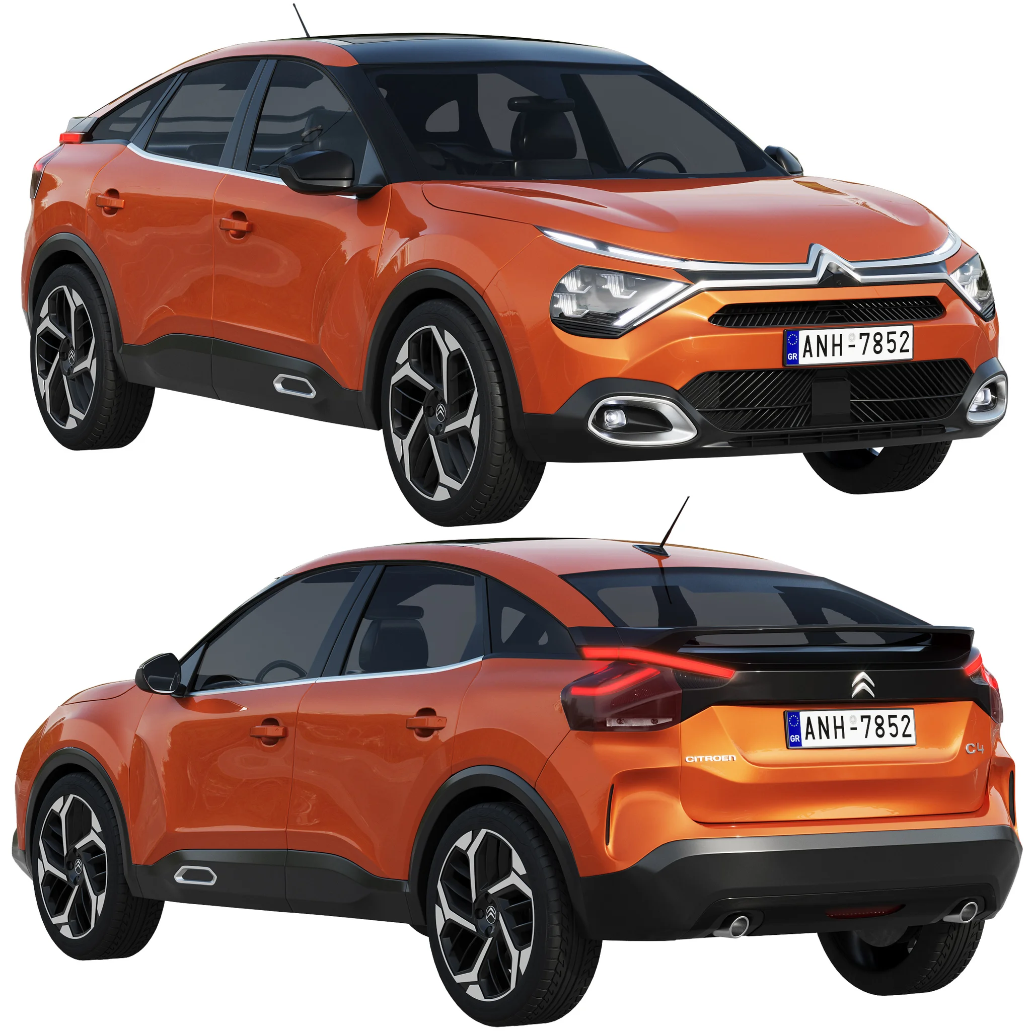 Citroen C4, 3D model preview 16