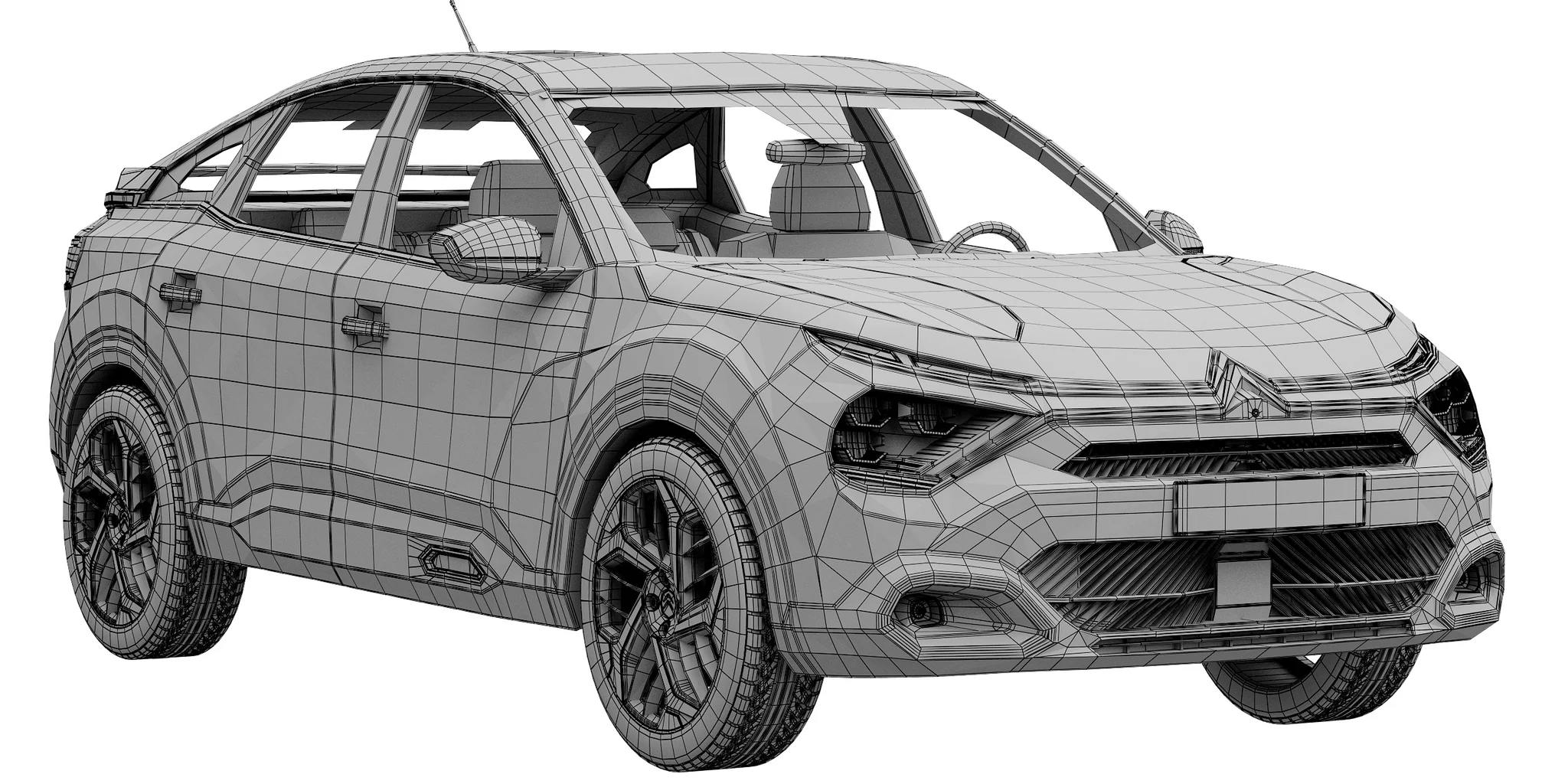 Citroen C4, 3D model preview 17