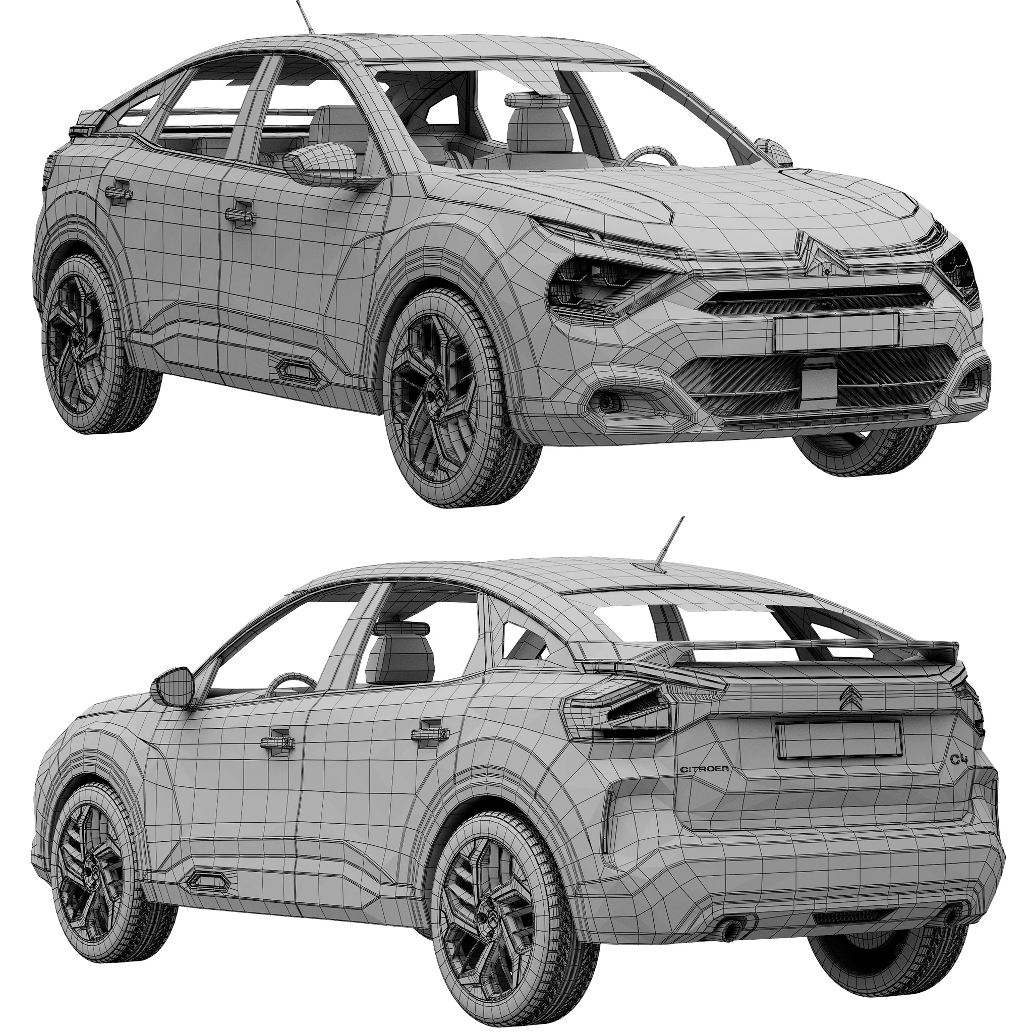 Citroen C4, 3D model preview 18