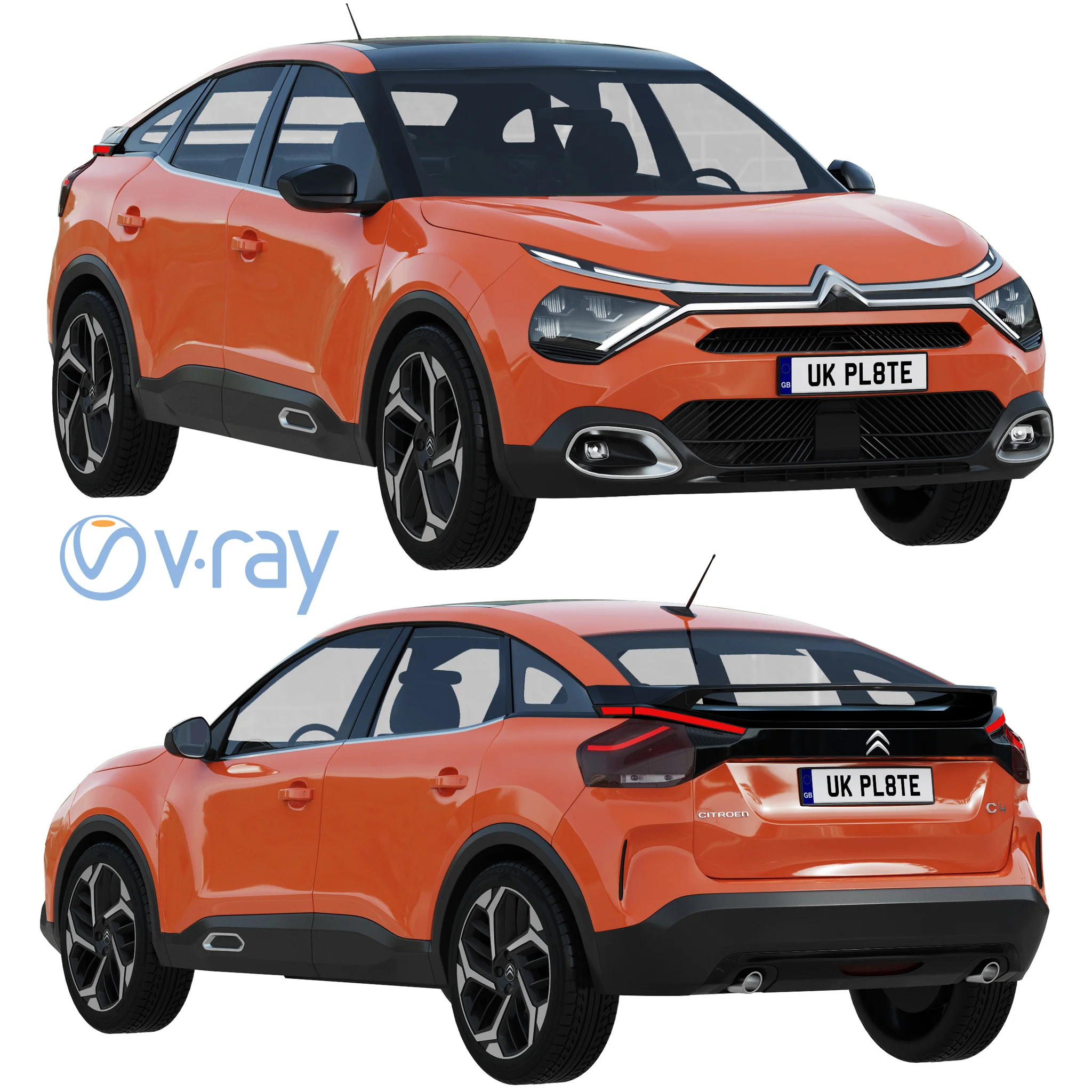 Citroen C4, 3D model preview 20