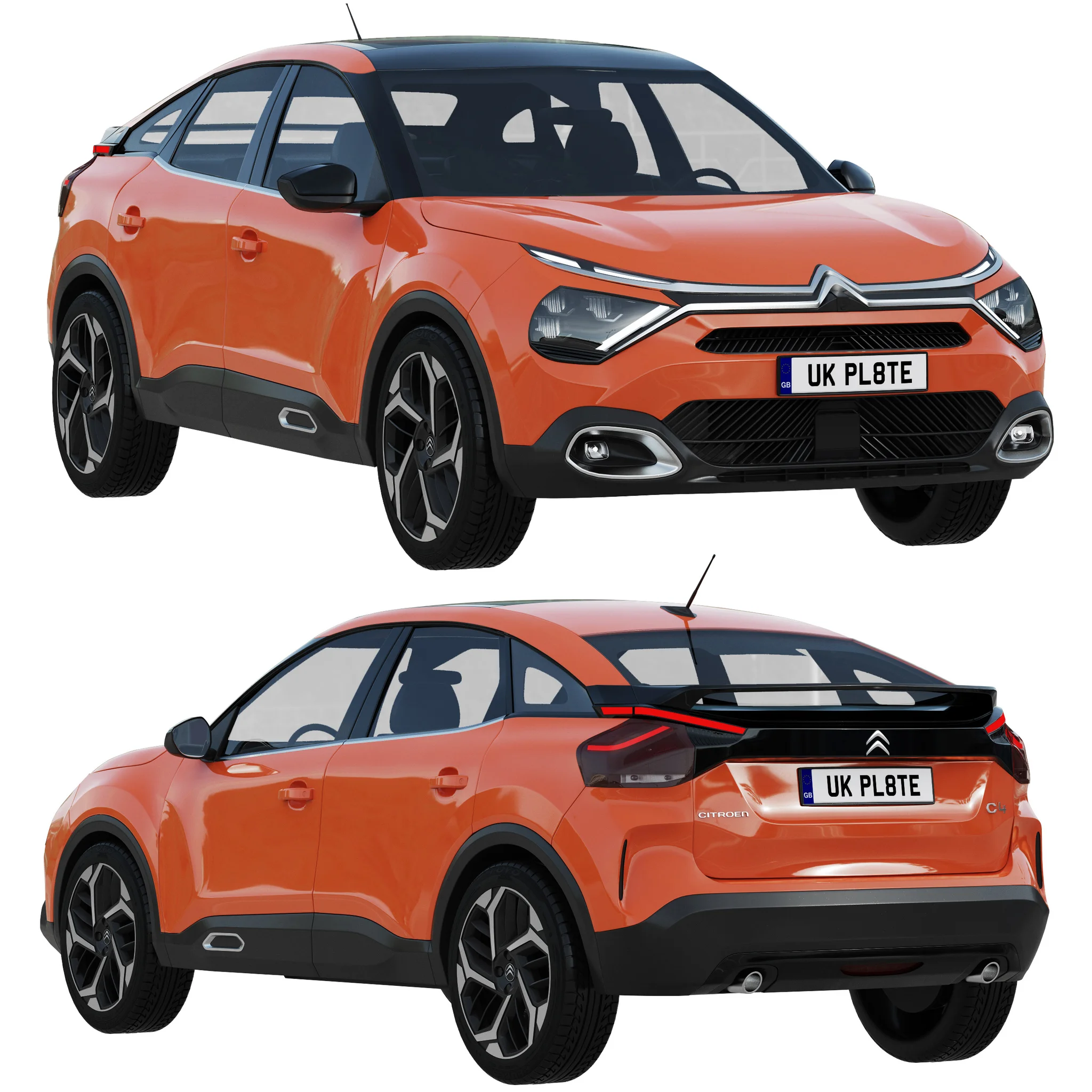 Citroen C4, 3D model preview 21