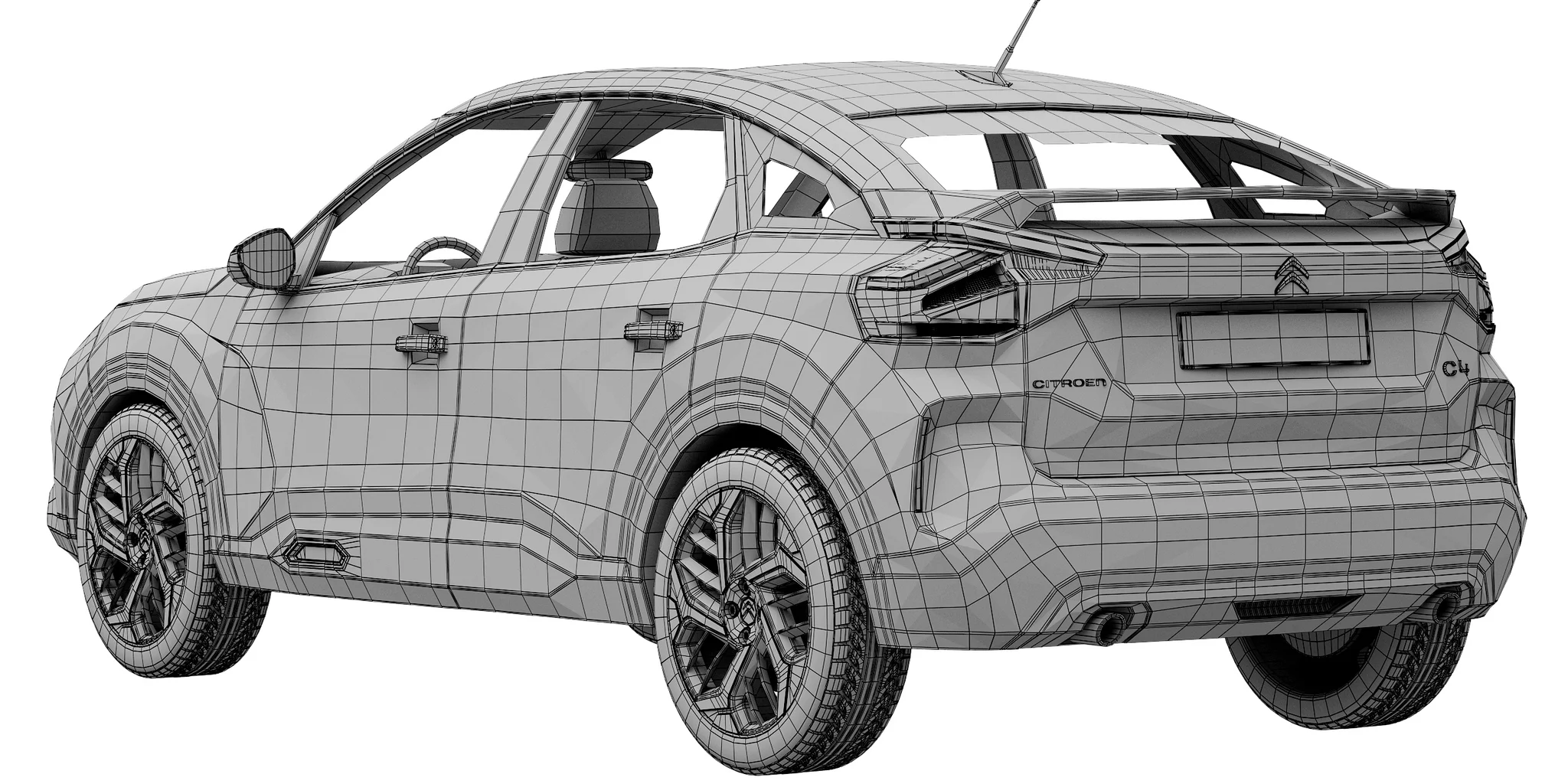 Citroen C4, 3D model preview 23