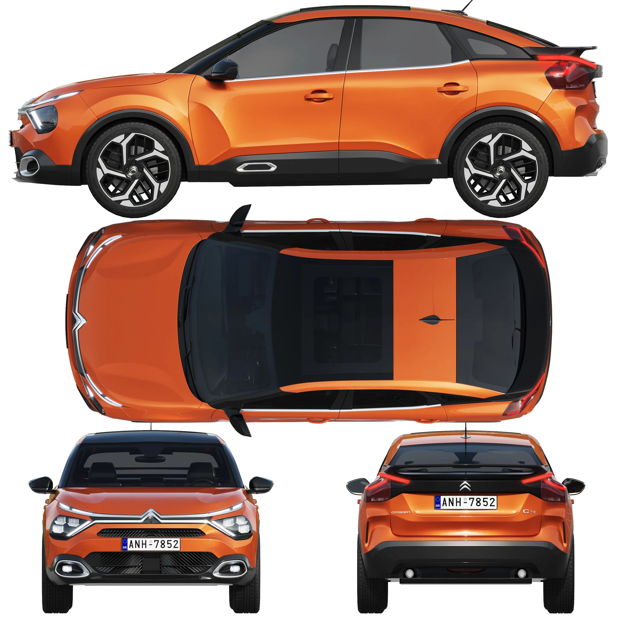 Citroen C4, 3D model preview 28