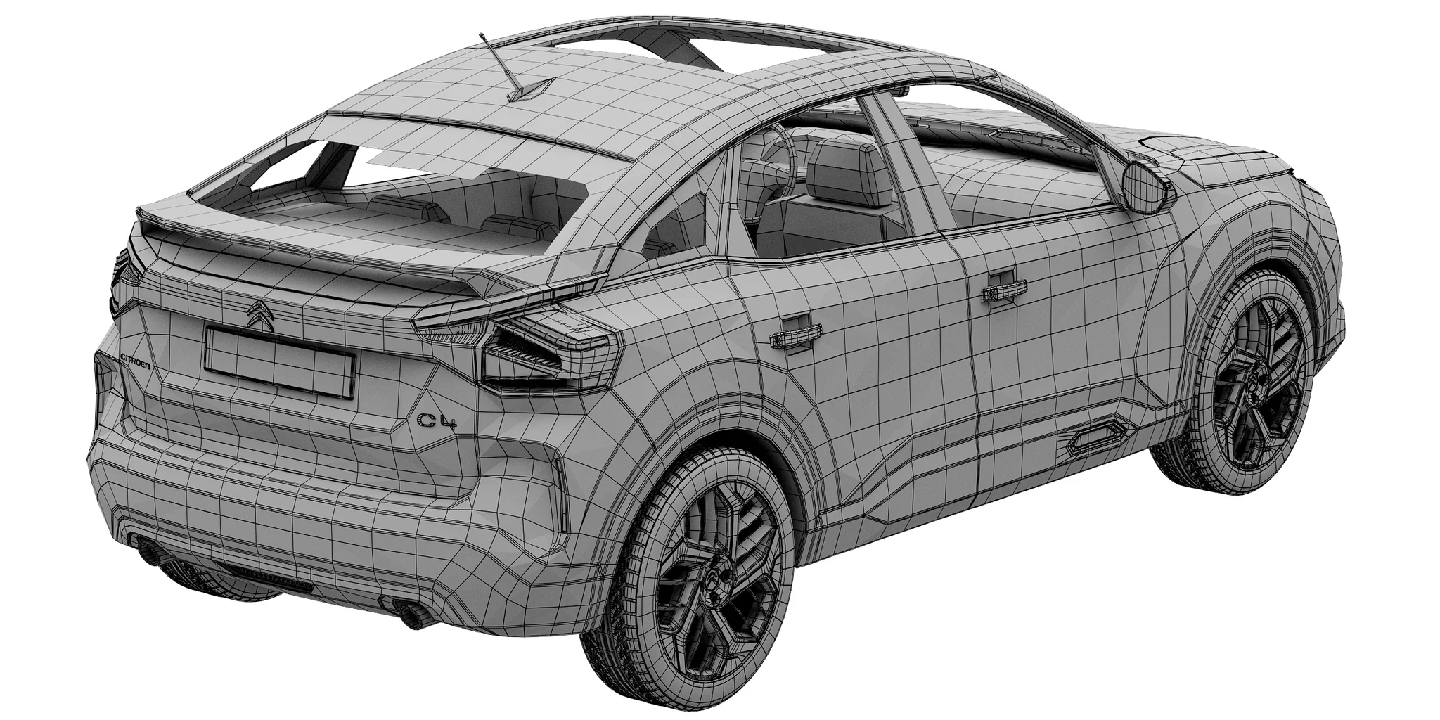 Citroen C4, 3D model preview 36