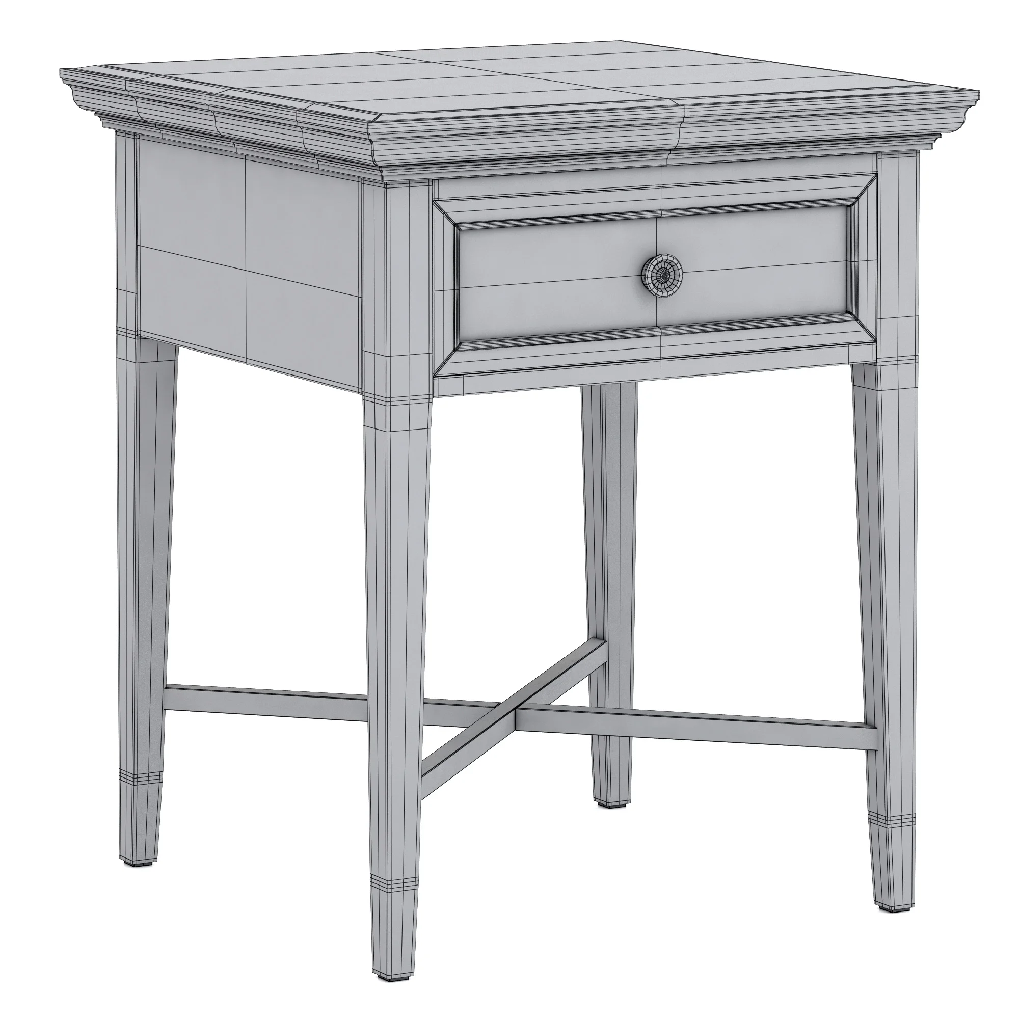Dantone Home Stafford Bedside Table — 3D model preview 7
