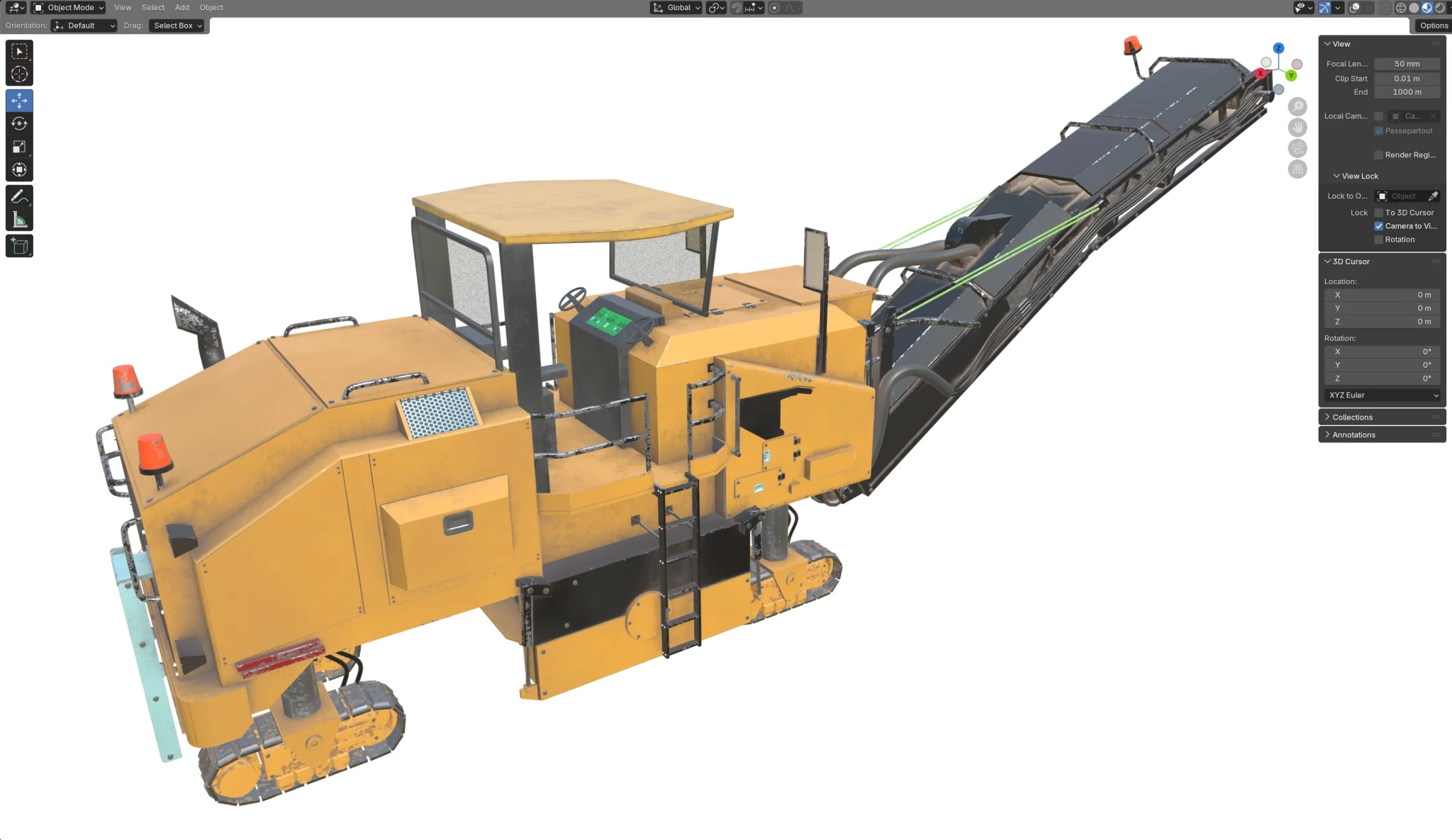 Cold Planers PM200, 3D model preview 1