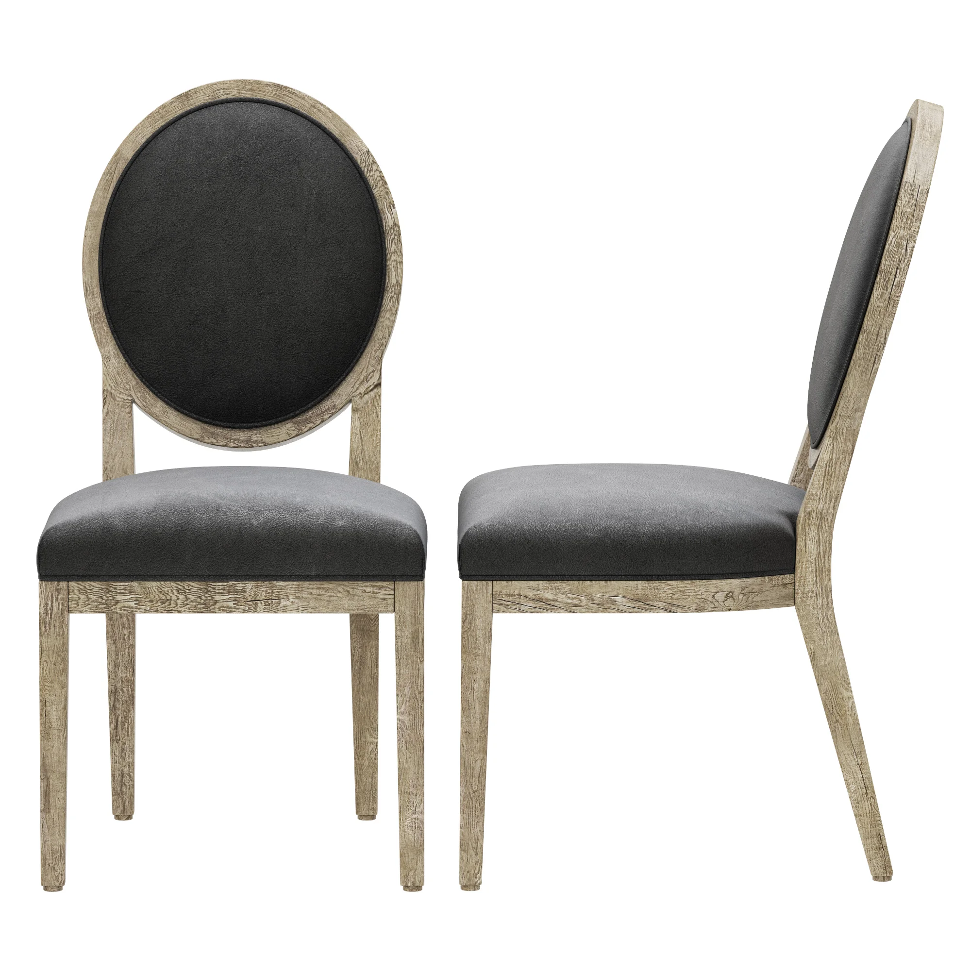Restoration Hardware French Contemporary Round Chair — 3D model preview 6