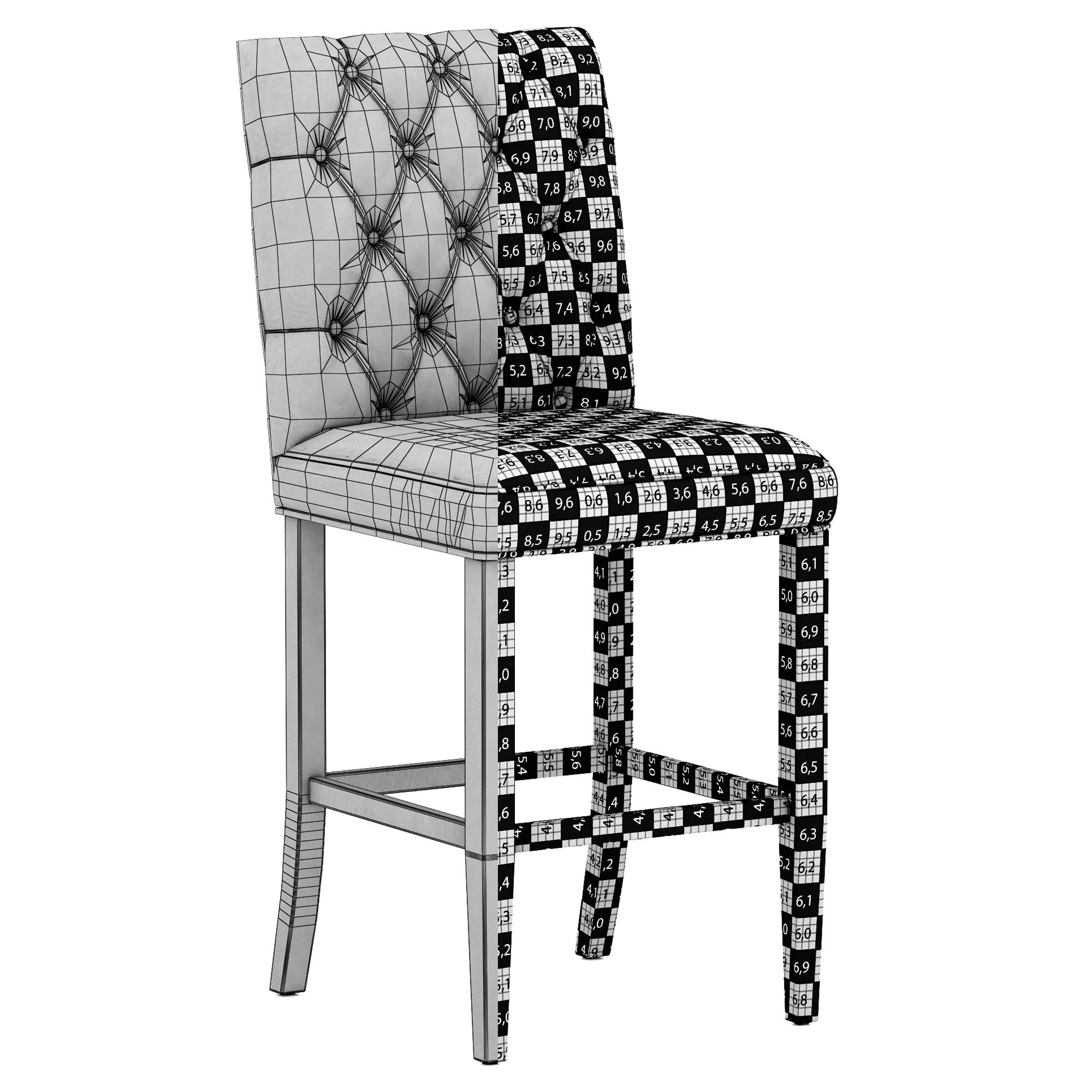 Dantone Home Bardo 2 Stool — 3D model preview 9
