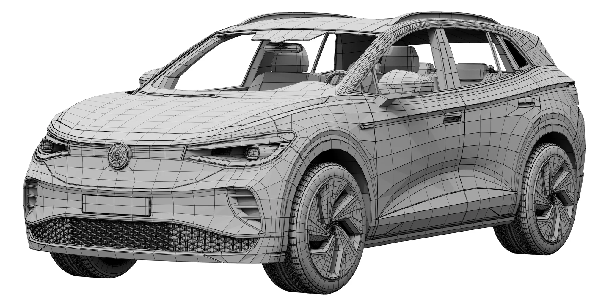 Volkswagen ID4, 3D model preview 19