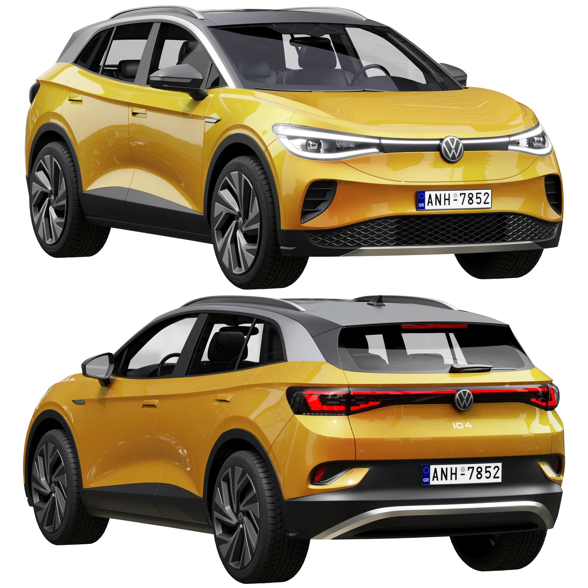 Volkswagen ID4, 3D model preview 24