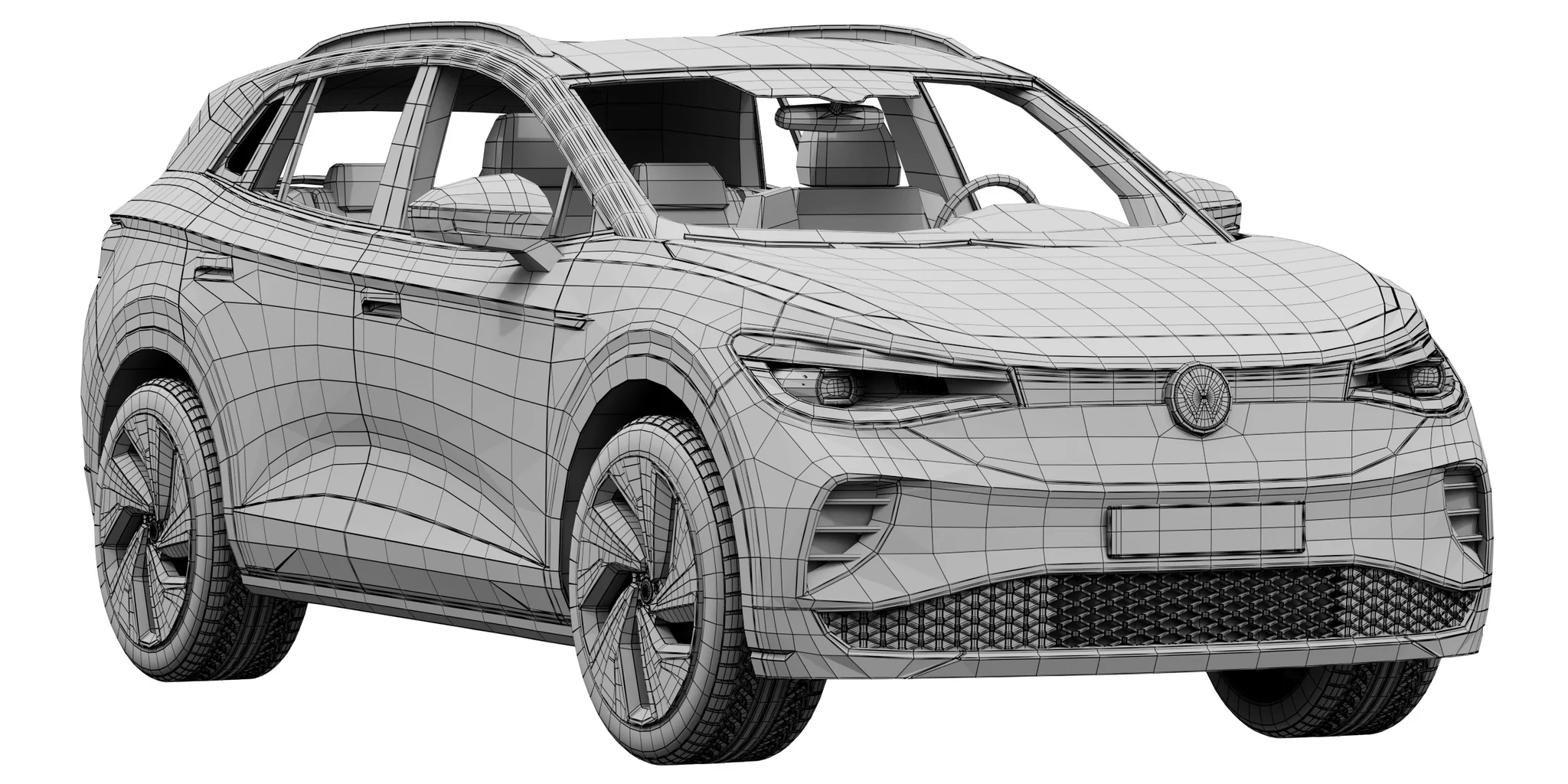 Volkswagen ID4, 3D model preview 25