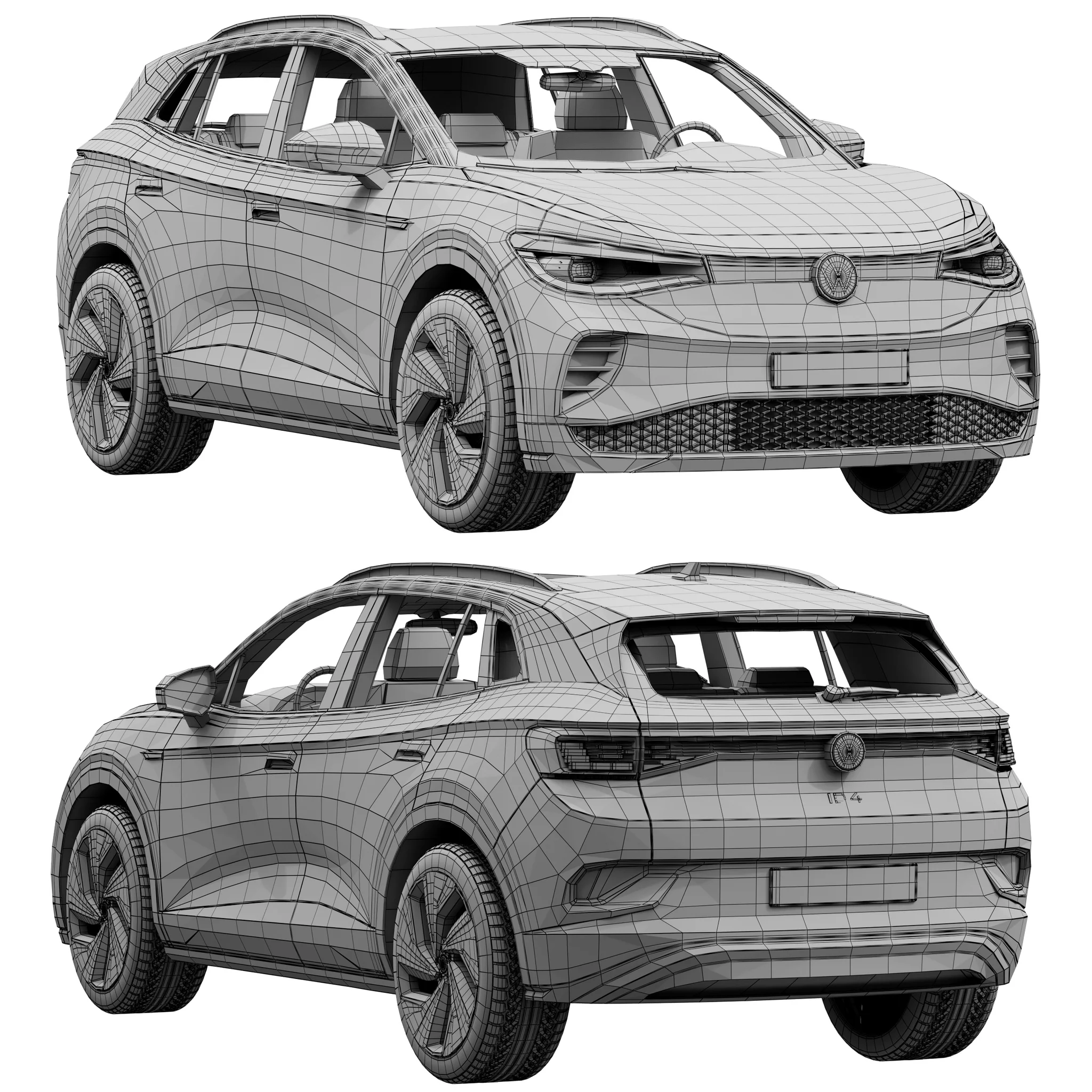 Volkswagen ID4, 3D model preview 27