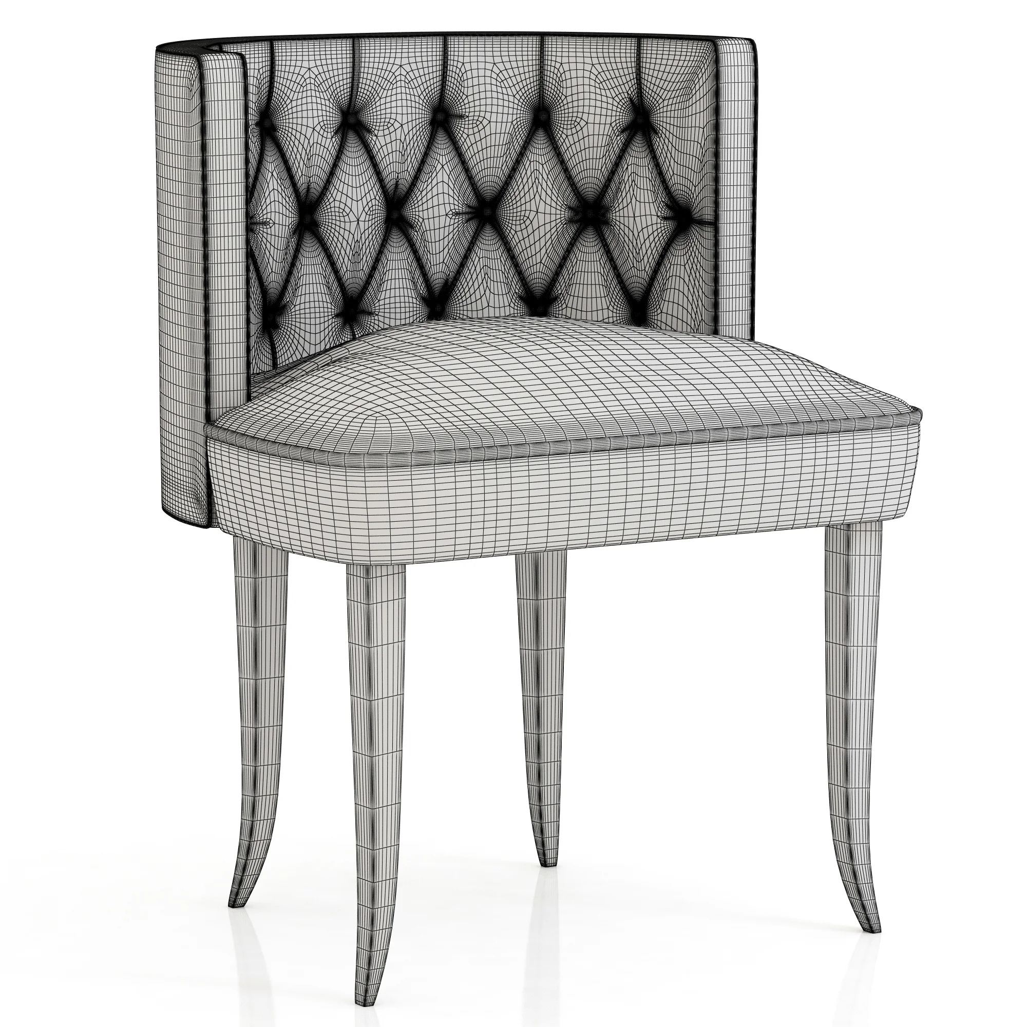 Brabbu Bourbon Dining Chair — 3D model preview 2