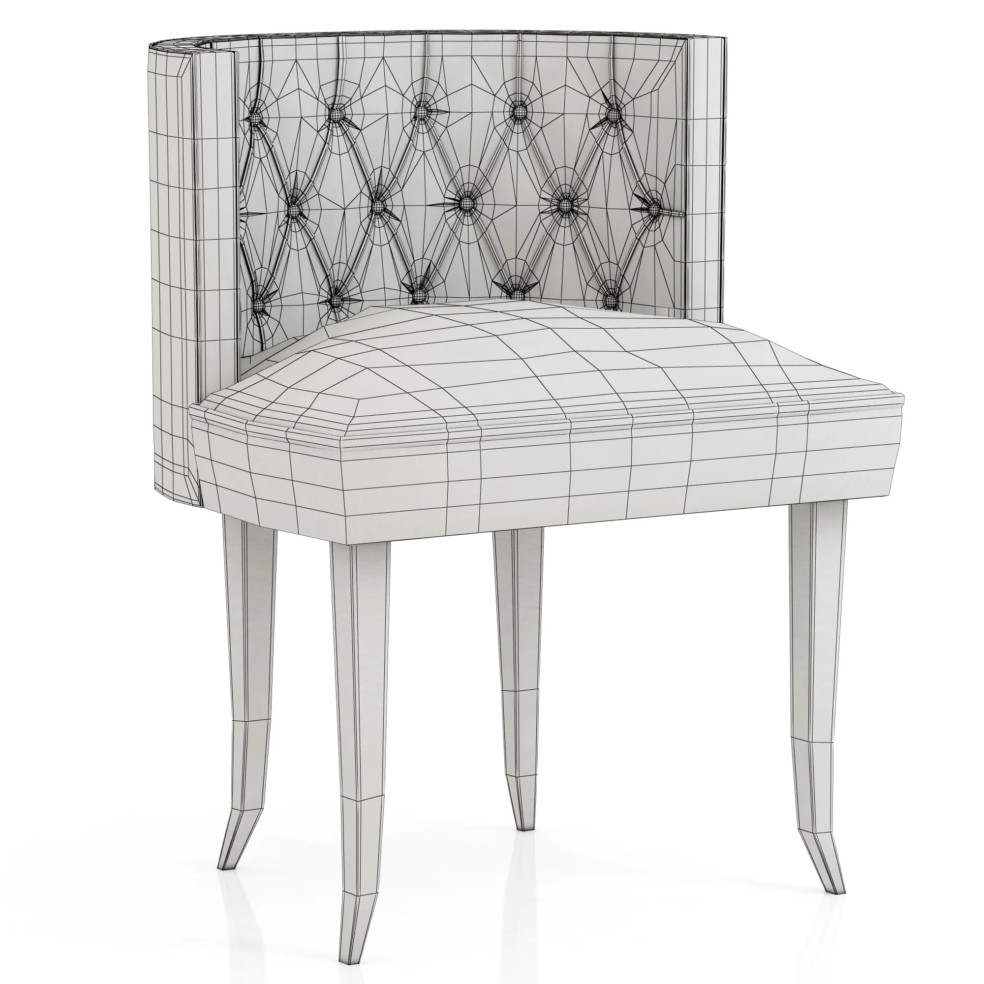 Brabbu Bourbon Dining Chair — 3D model preview 3