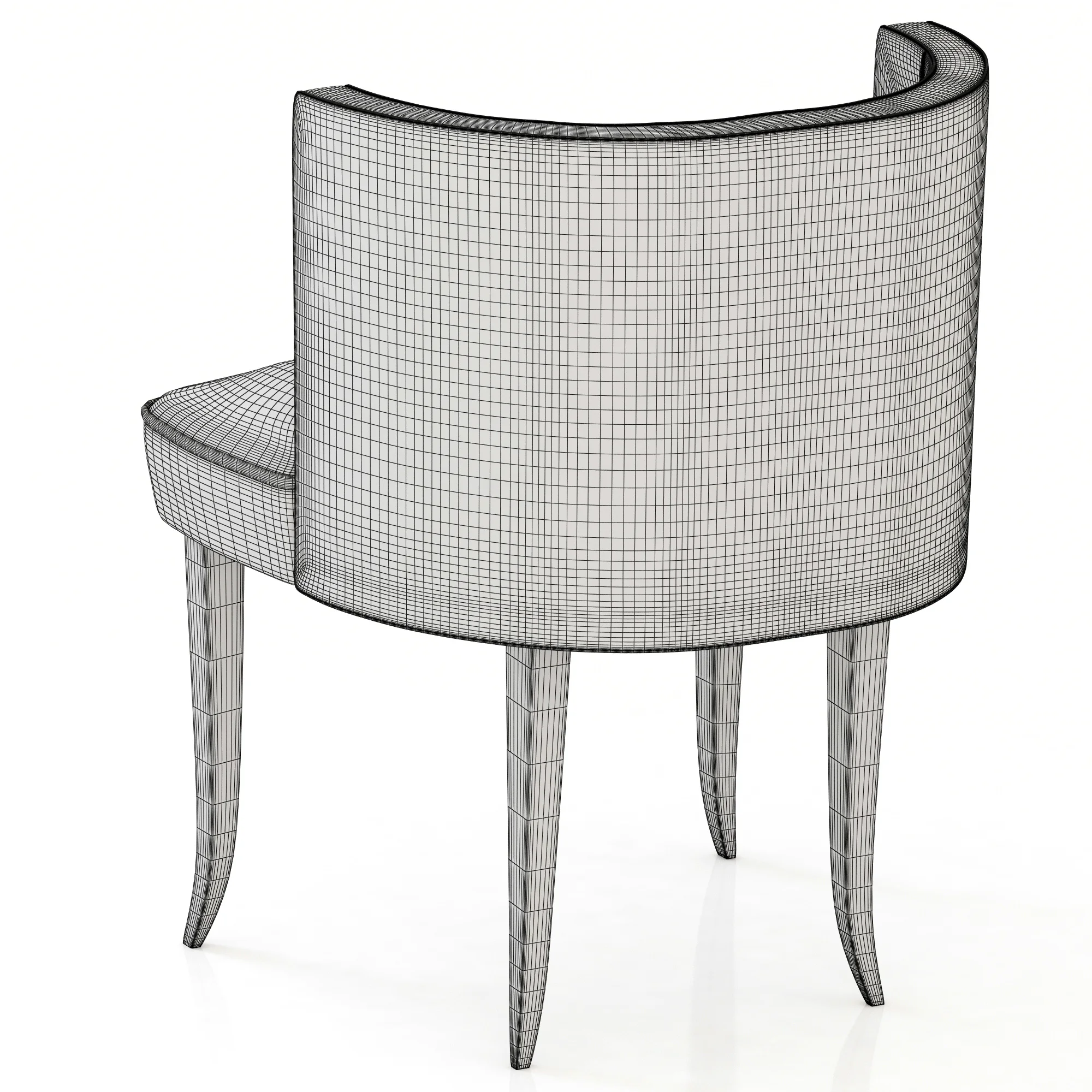 Brabbu Bourbon Dining Chair — 3D model preview 6