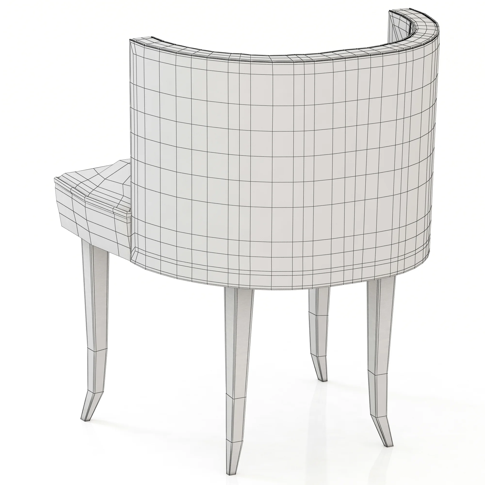 Brabbu Bourbon Dining Chair — 3D model preview 7