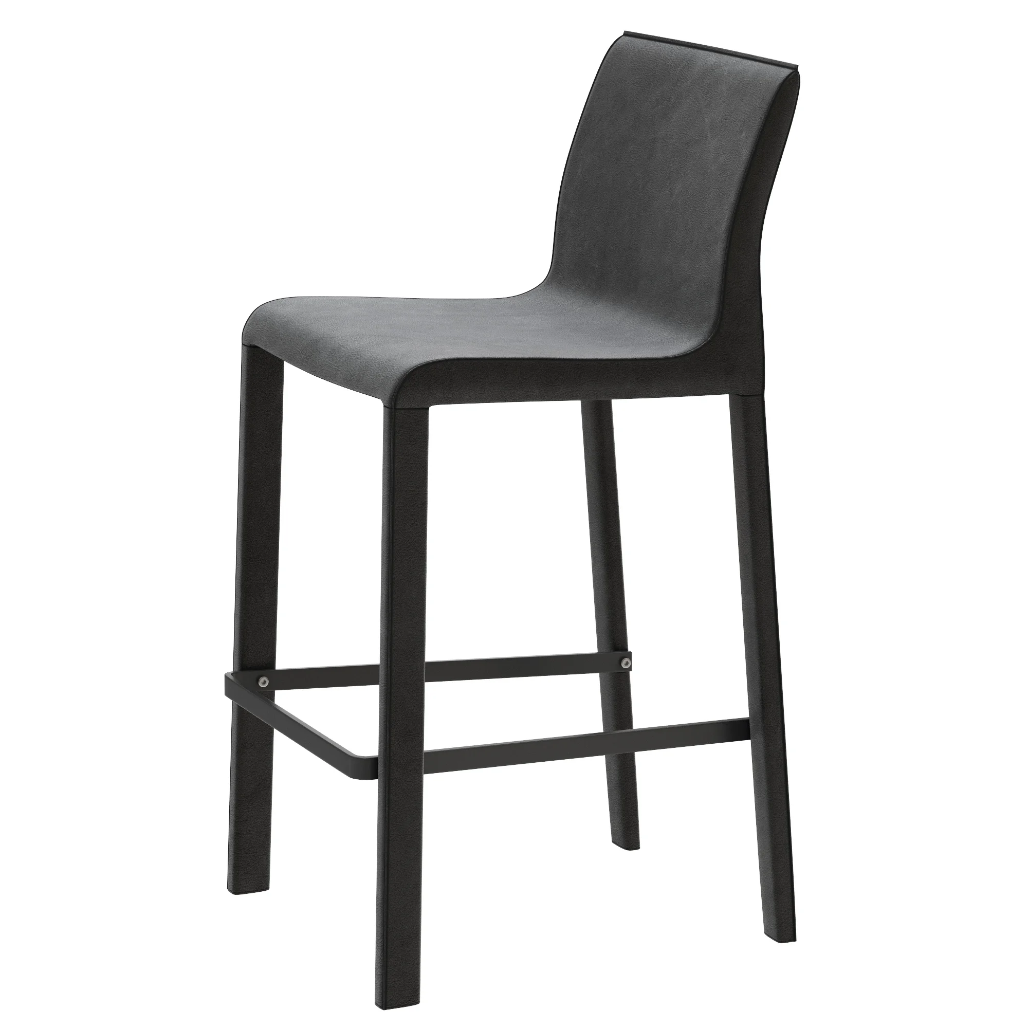 Coco Republic Brera Leather Barstool — 3D model preview 3