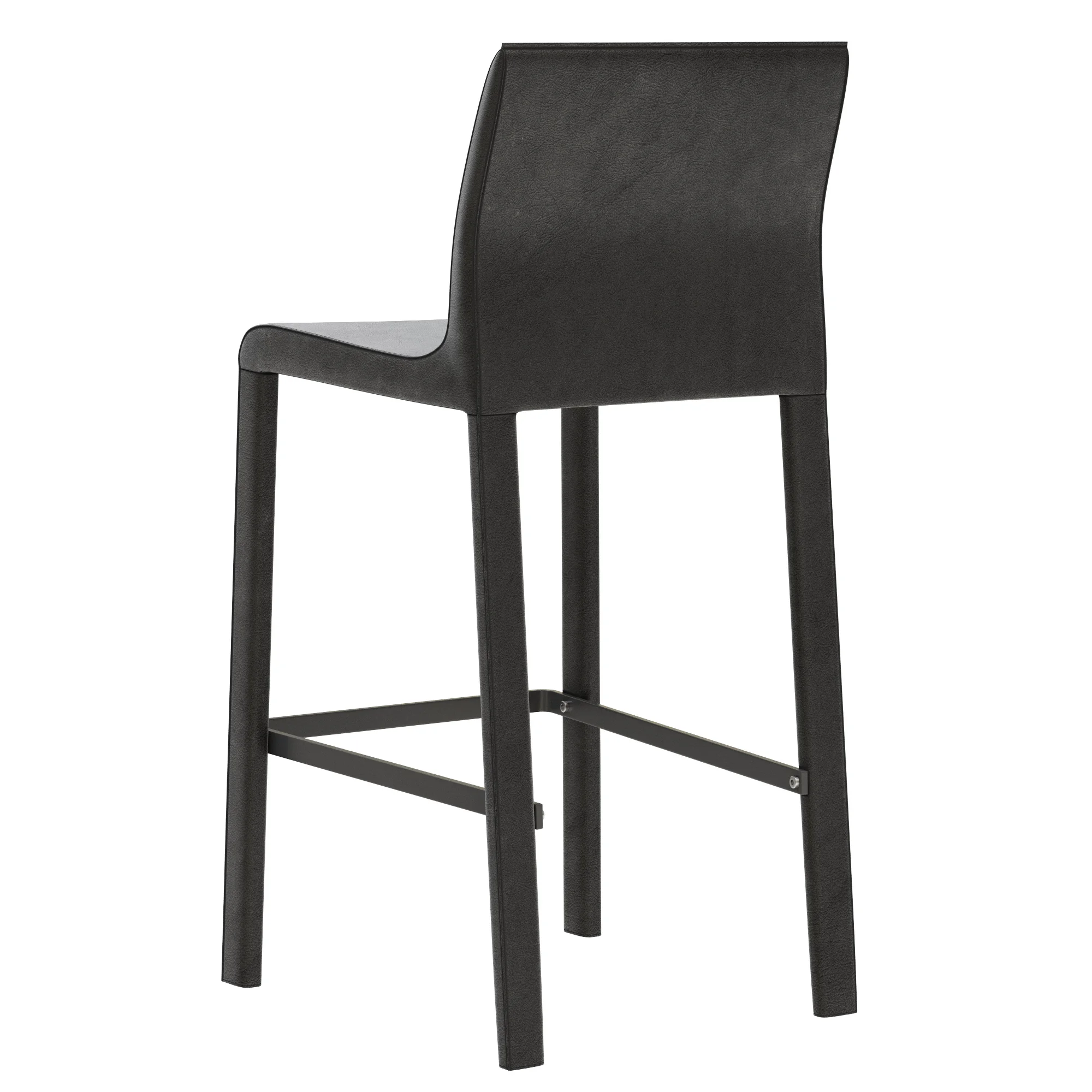 Coco Republic Brera Leather Barstool — 3D model preview 5
