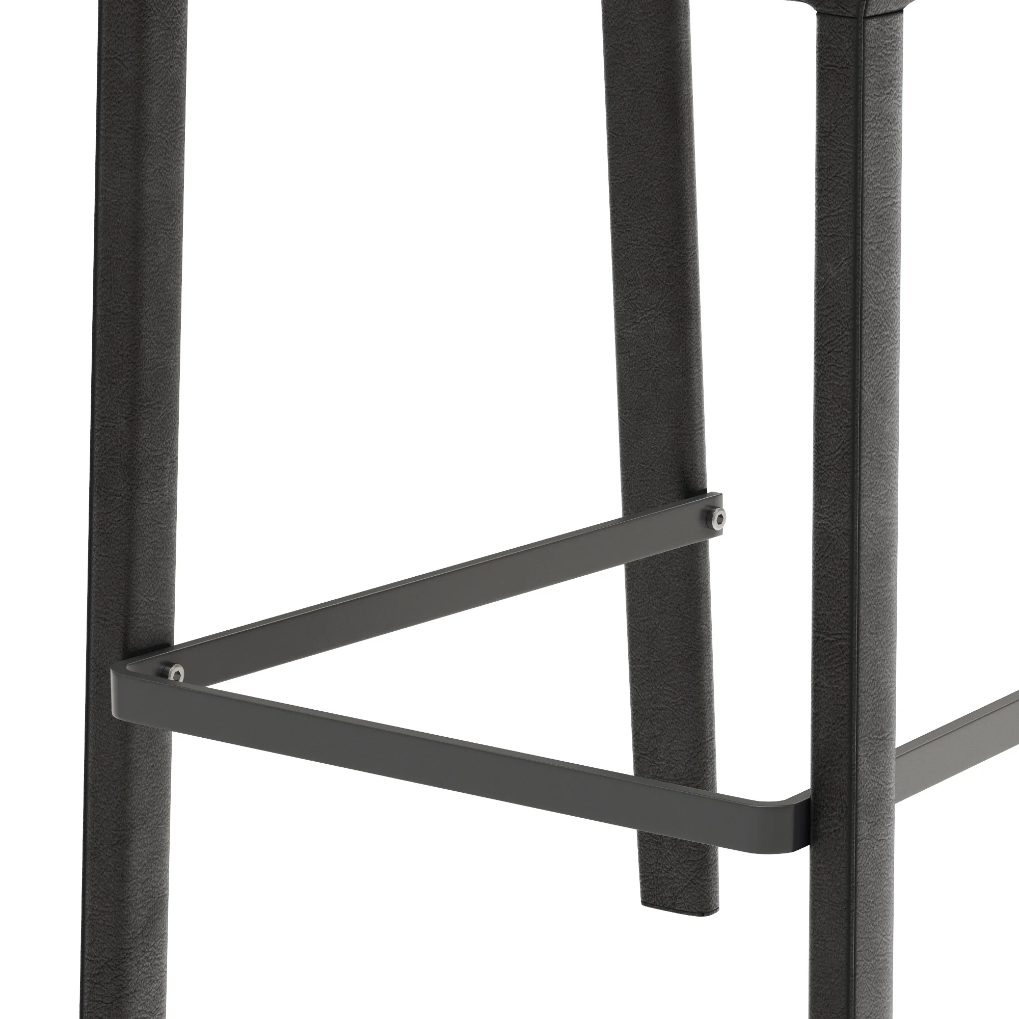 Coco Republic Brera Leather Barstool — 3D model preview 6
