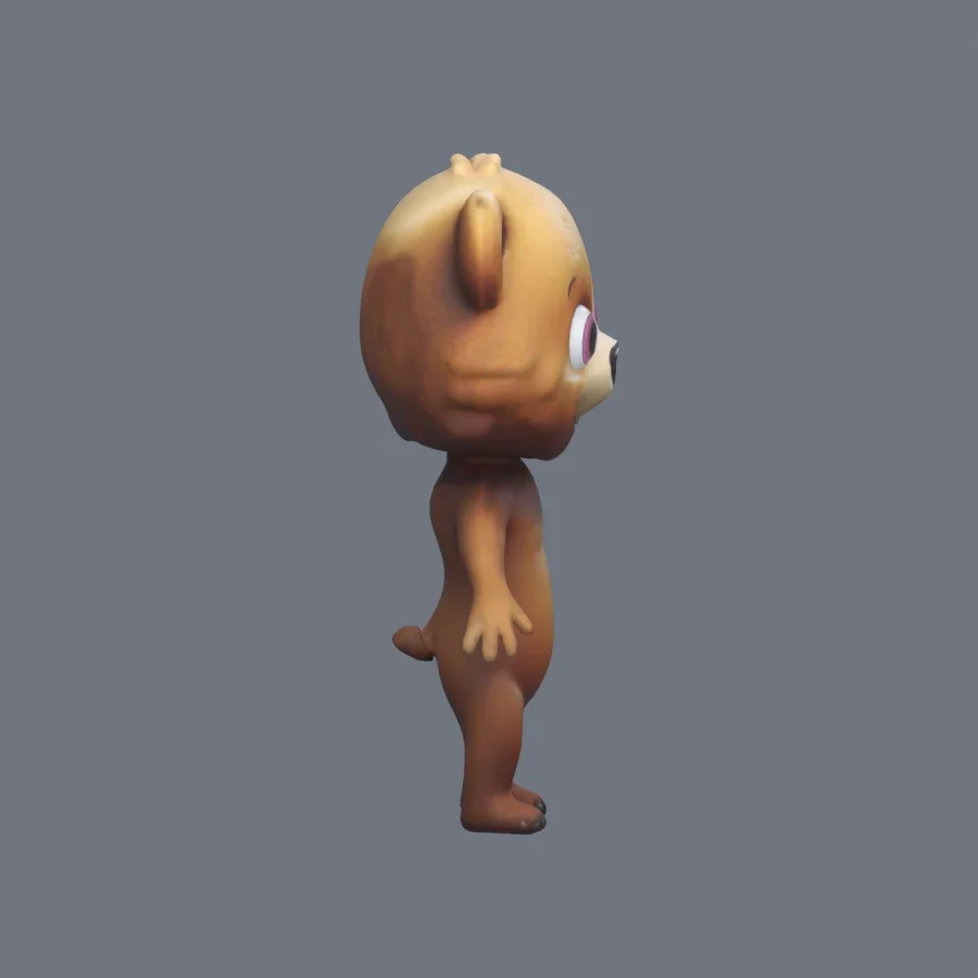 Anthro Bear Rigged, 3D model preview 5