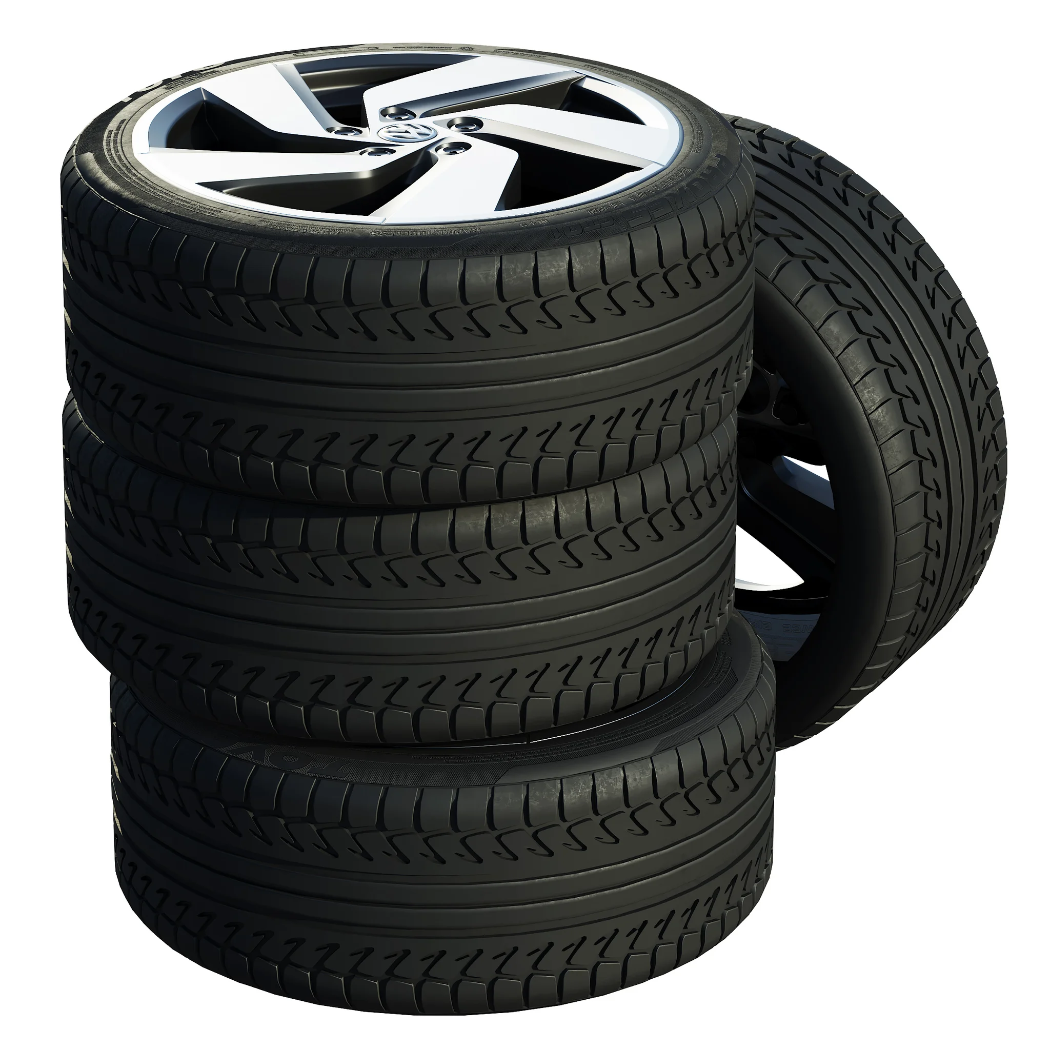 Volkswagen Tires 2, 3D model preview 2