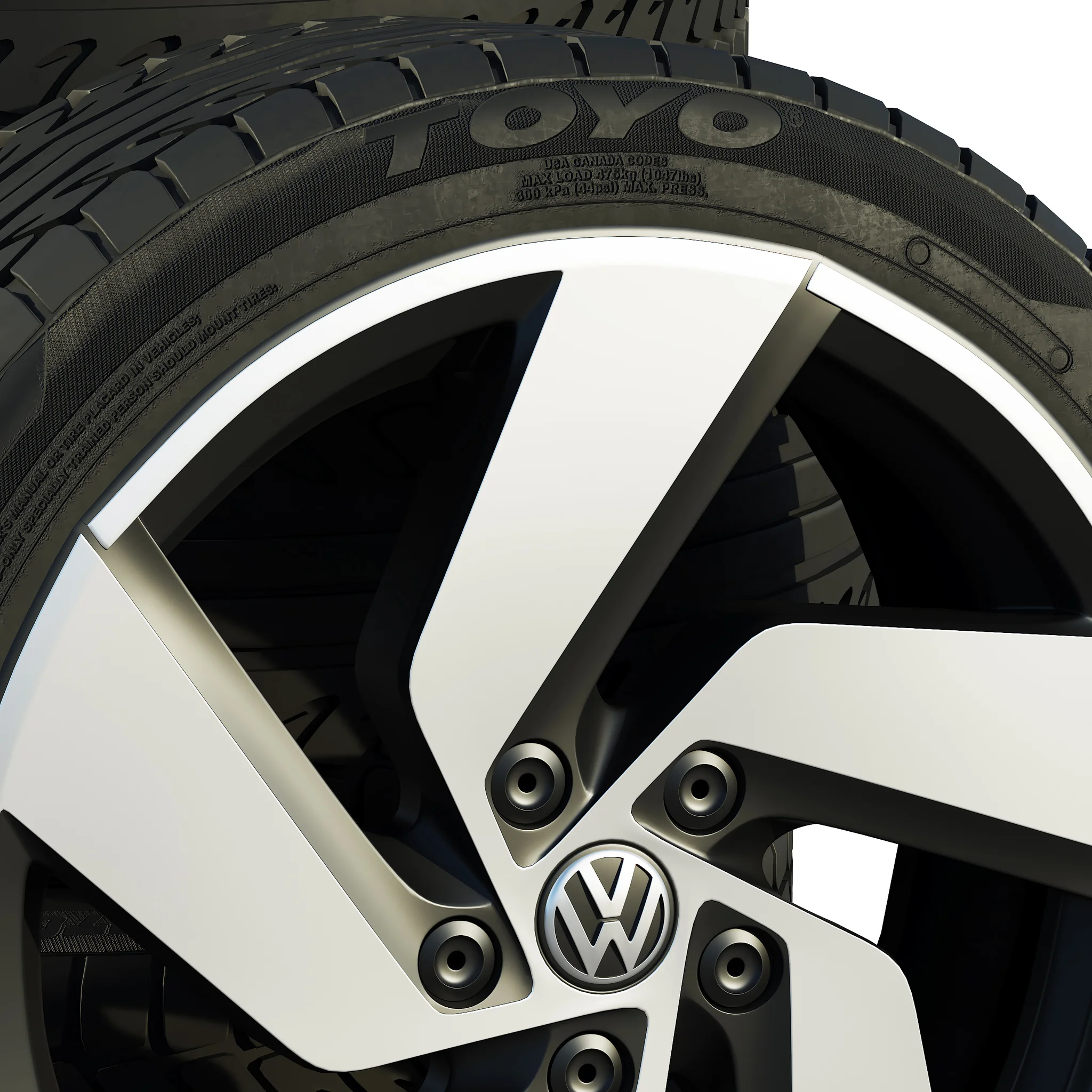Volkswagen Tires 2, 3D model preview 3