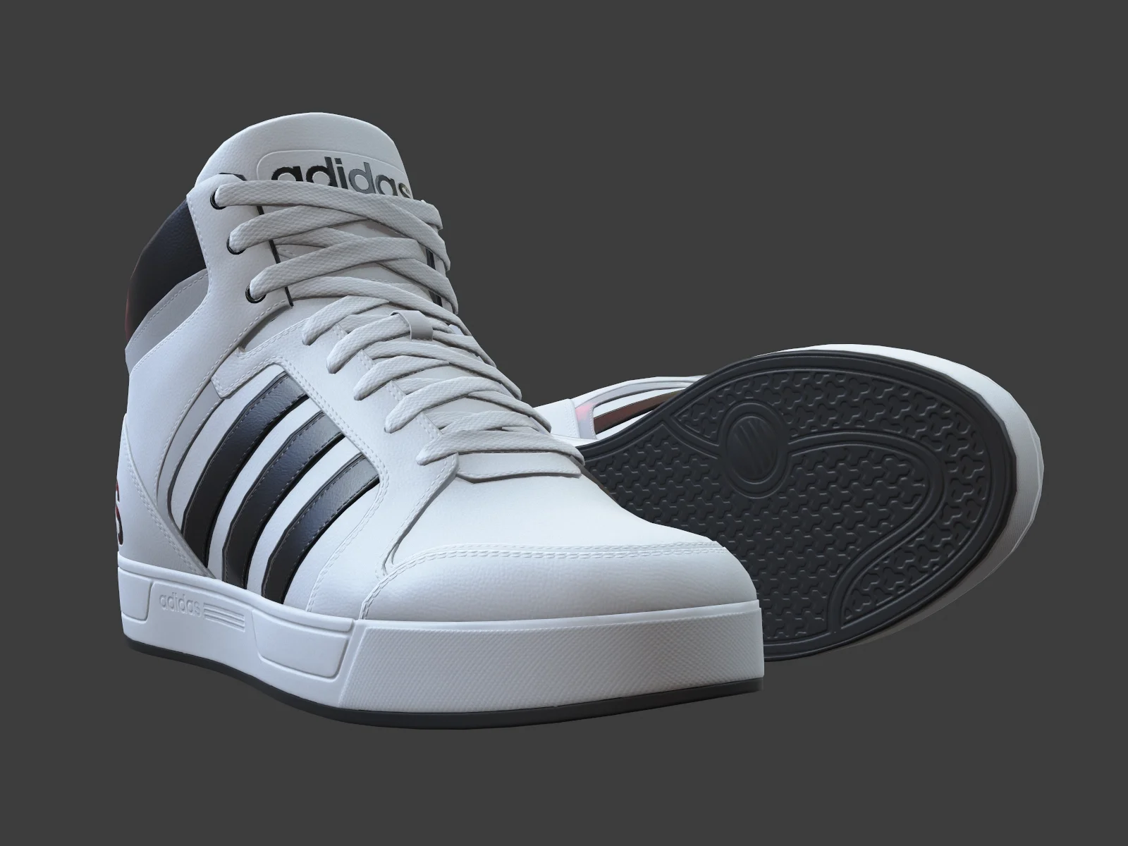 Adidas-NeoRaleigh 9TIS sneaker 2, 3D model preview 1