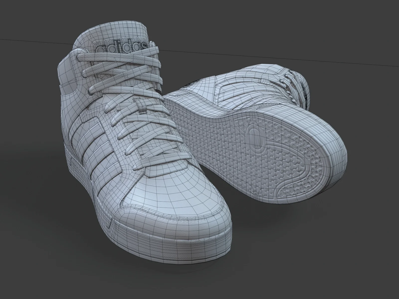 Adidas-NeoRaleigh 9TIS sneaker 2, 3D model preview 12