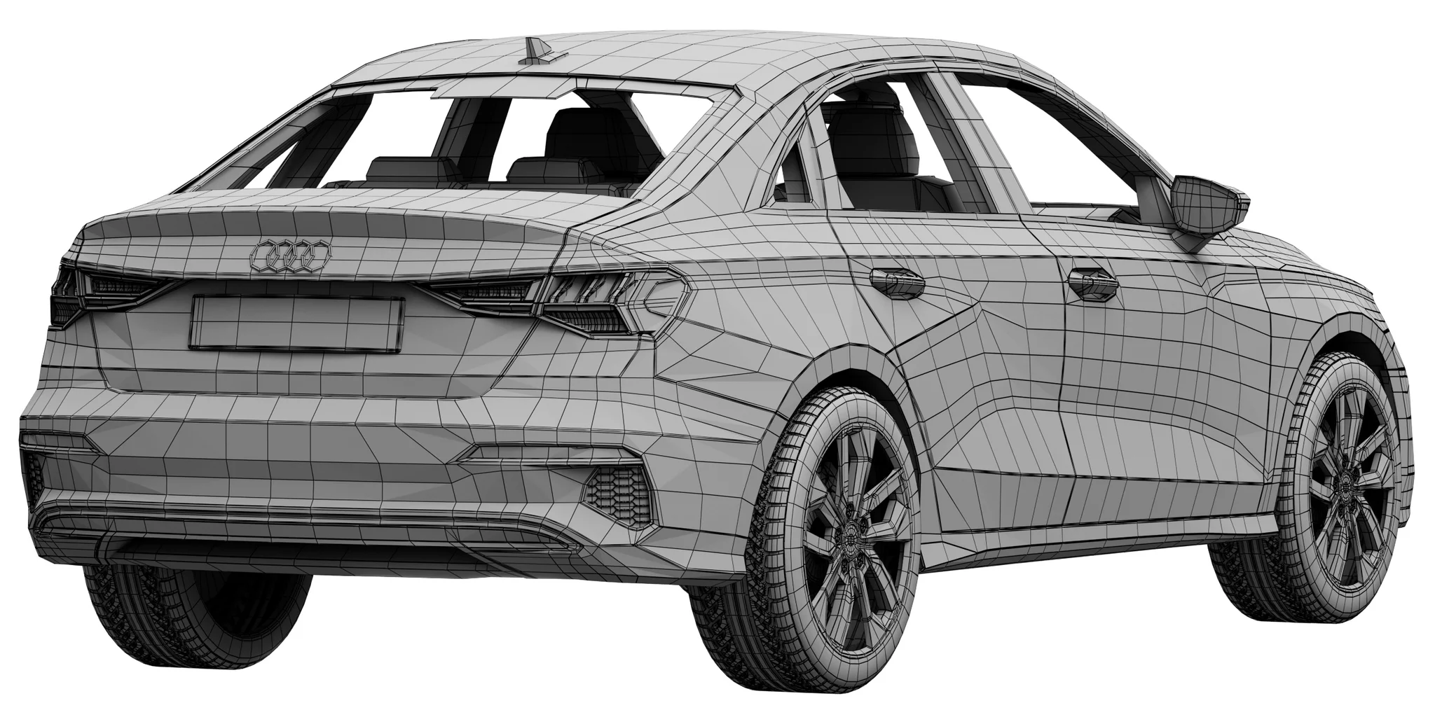 Audi A3, 3D model preview 7