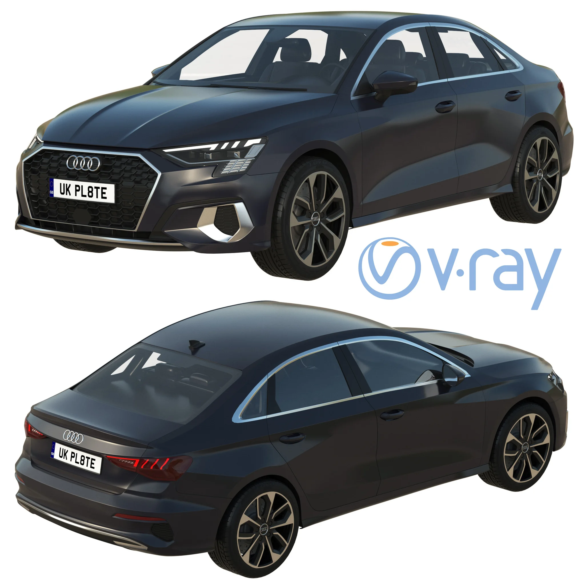 Audi A3, 3D model preview 13