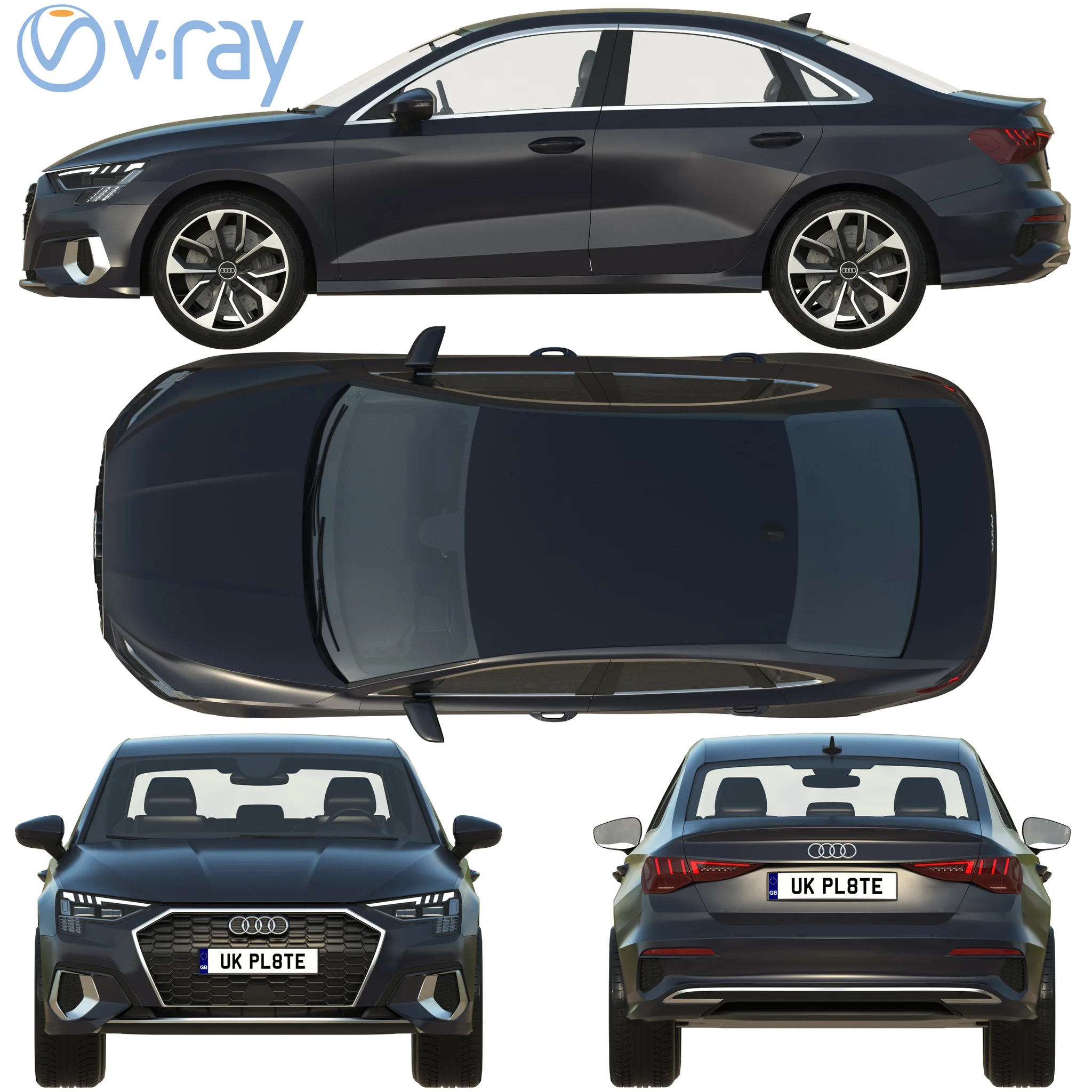 Audi A3, 3D model preview 28