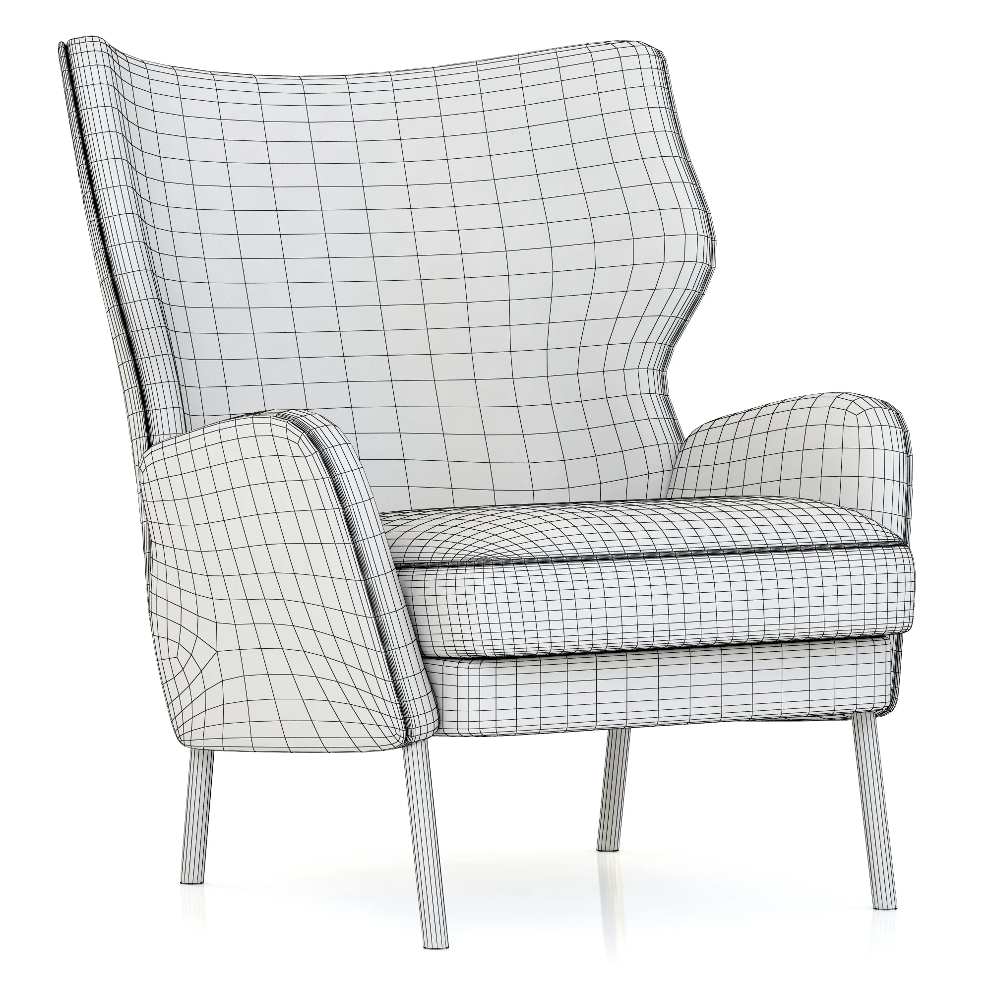 Sits Alex Armchair — 3D model preview 2