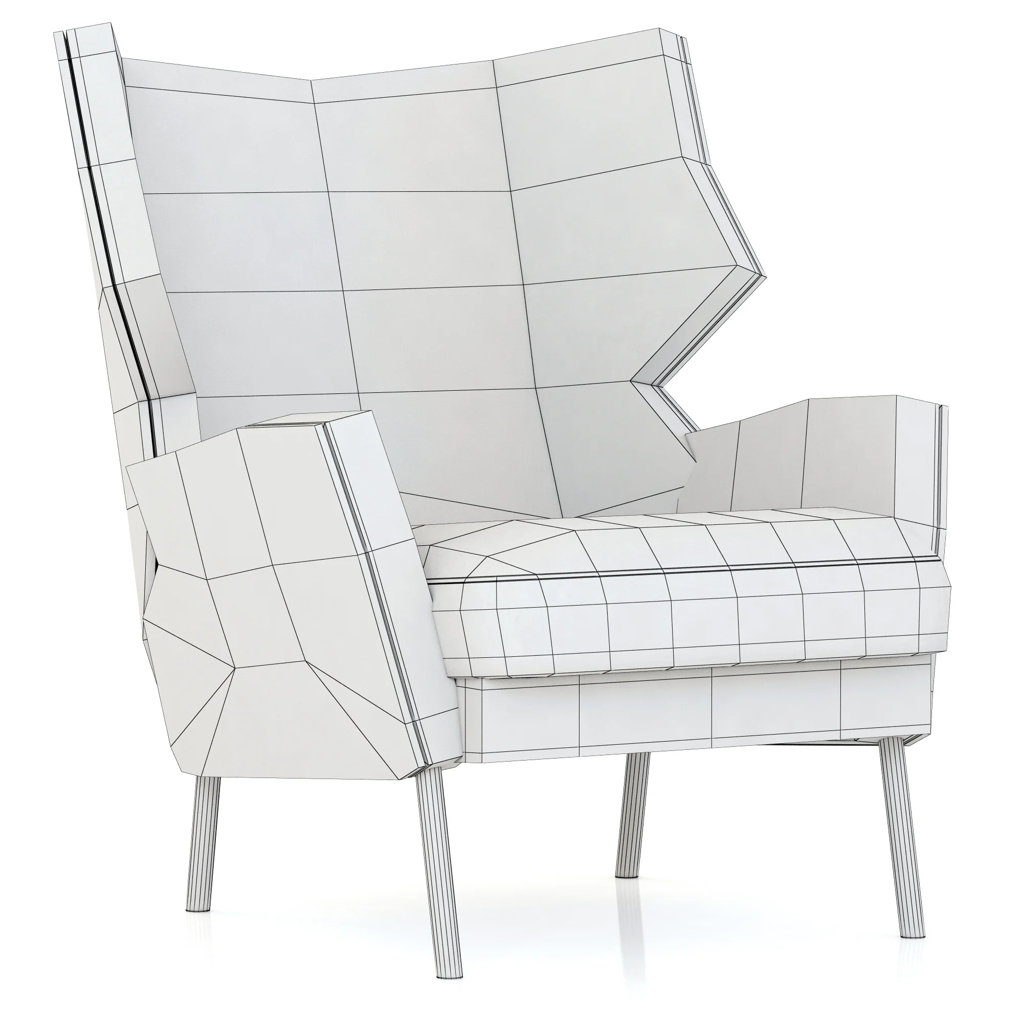 Sits Alex Armchair — 3D model preview 3