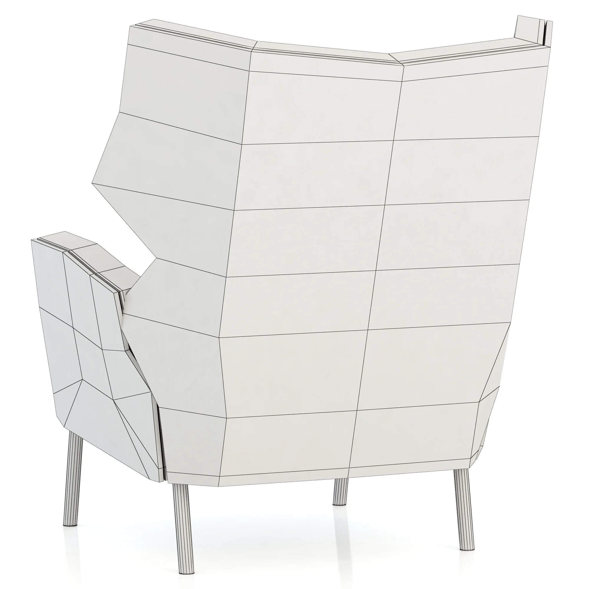 Sits Alex Armchair — 3D model preview 8