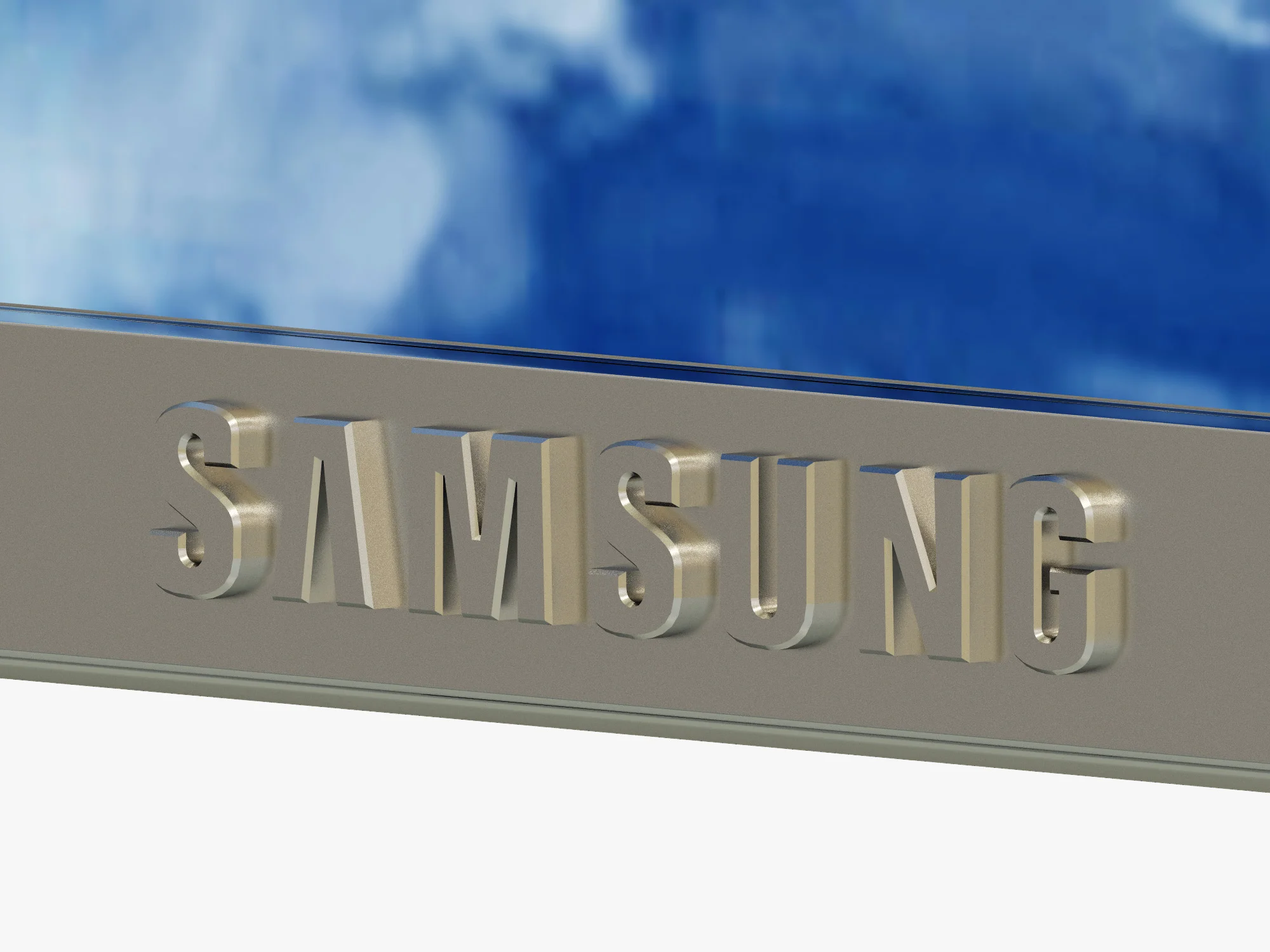 Samsung 65 SUHD 4K Curved Smart TV KS7500 Series 7 — 3D model preview 5
