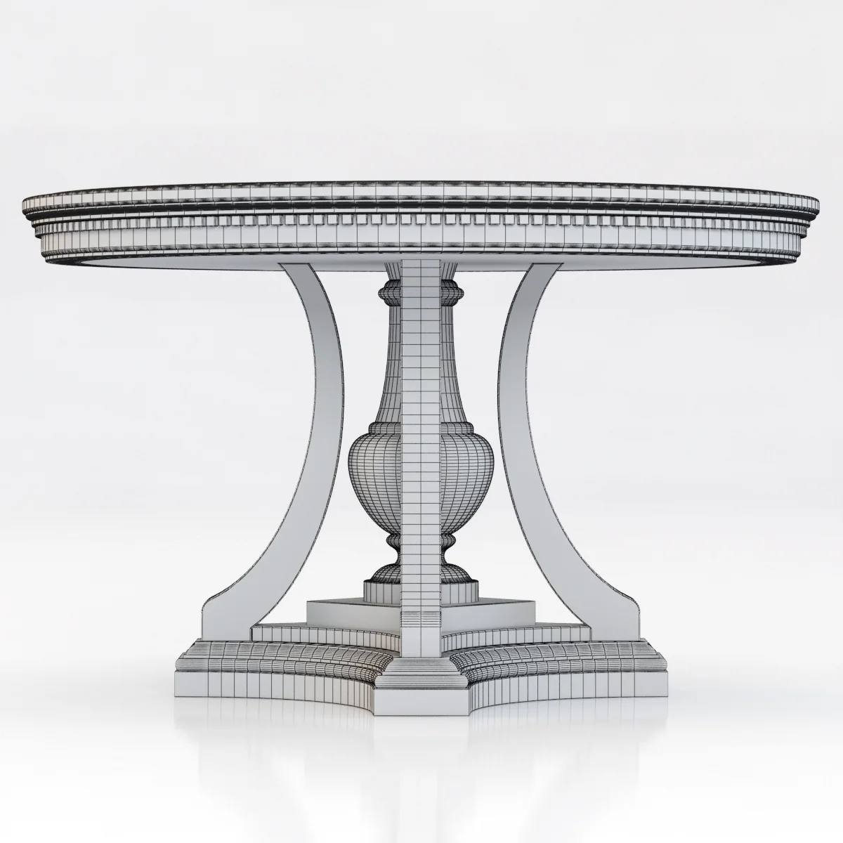 Restoration Hardware St. James Round Dining Table — 3D model preview 1