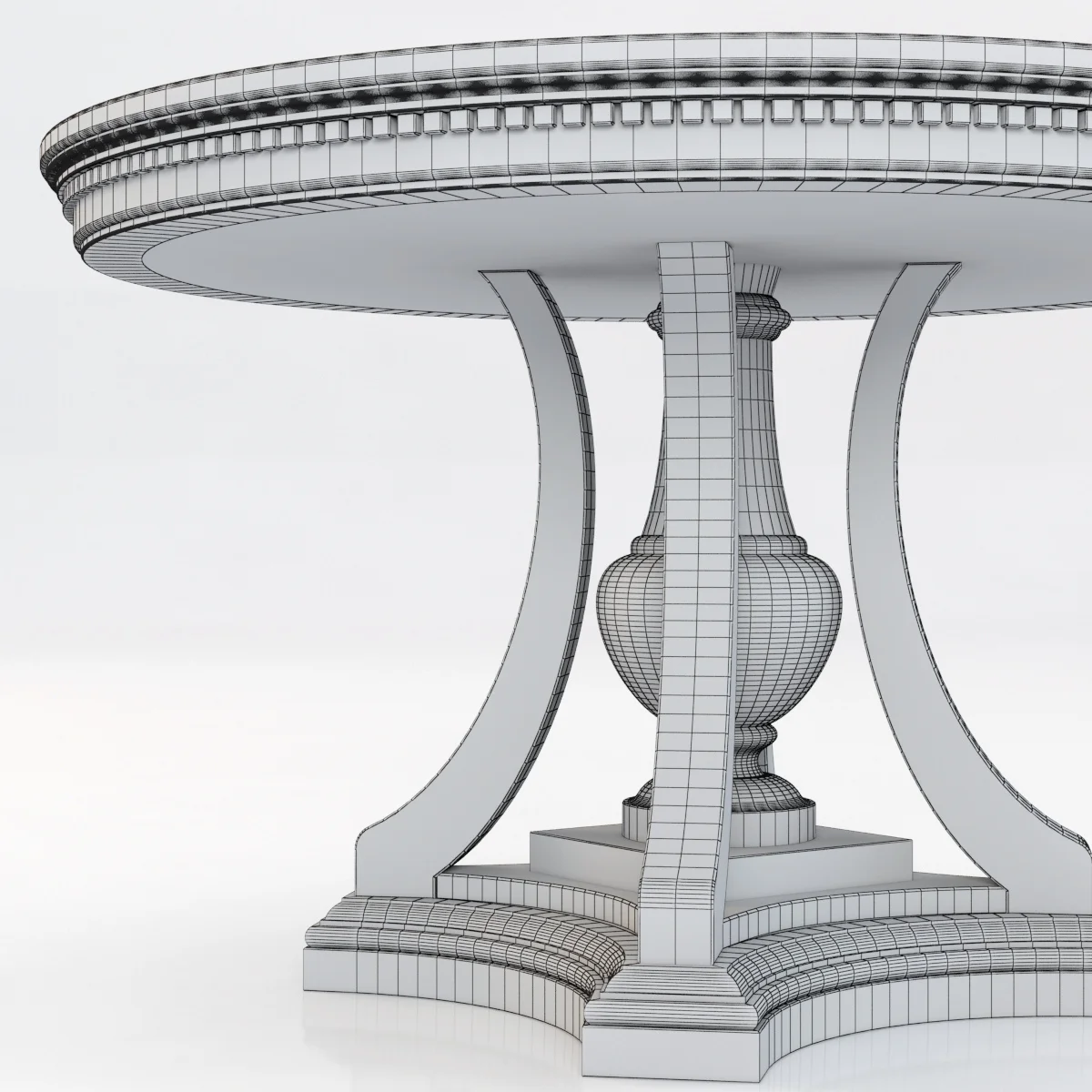 Restoration Hardware St. James Round Dining Table — 3D model preview 3
