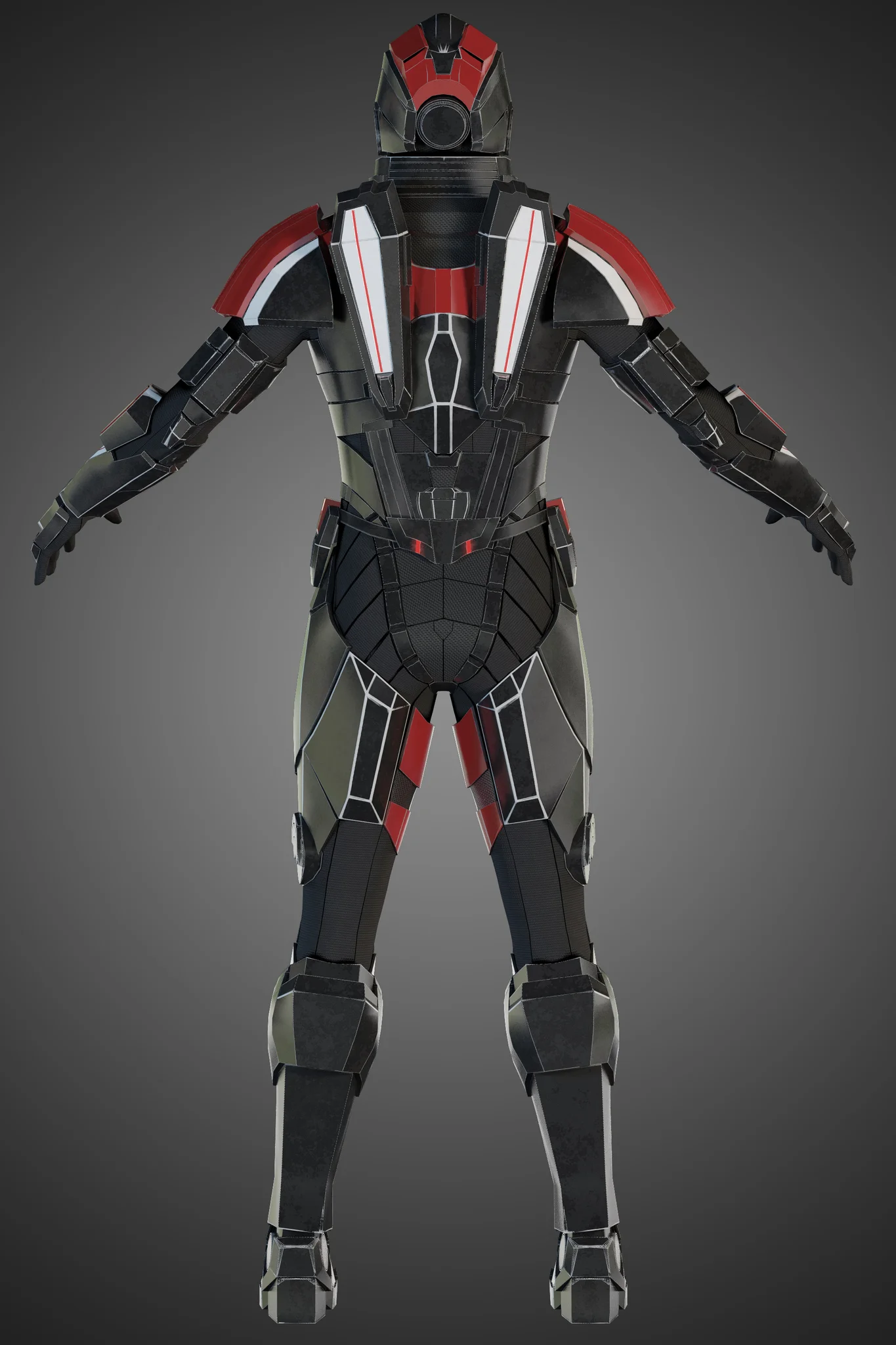 Futuristic Soldier — 3D model preview 1