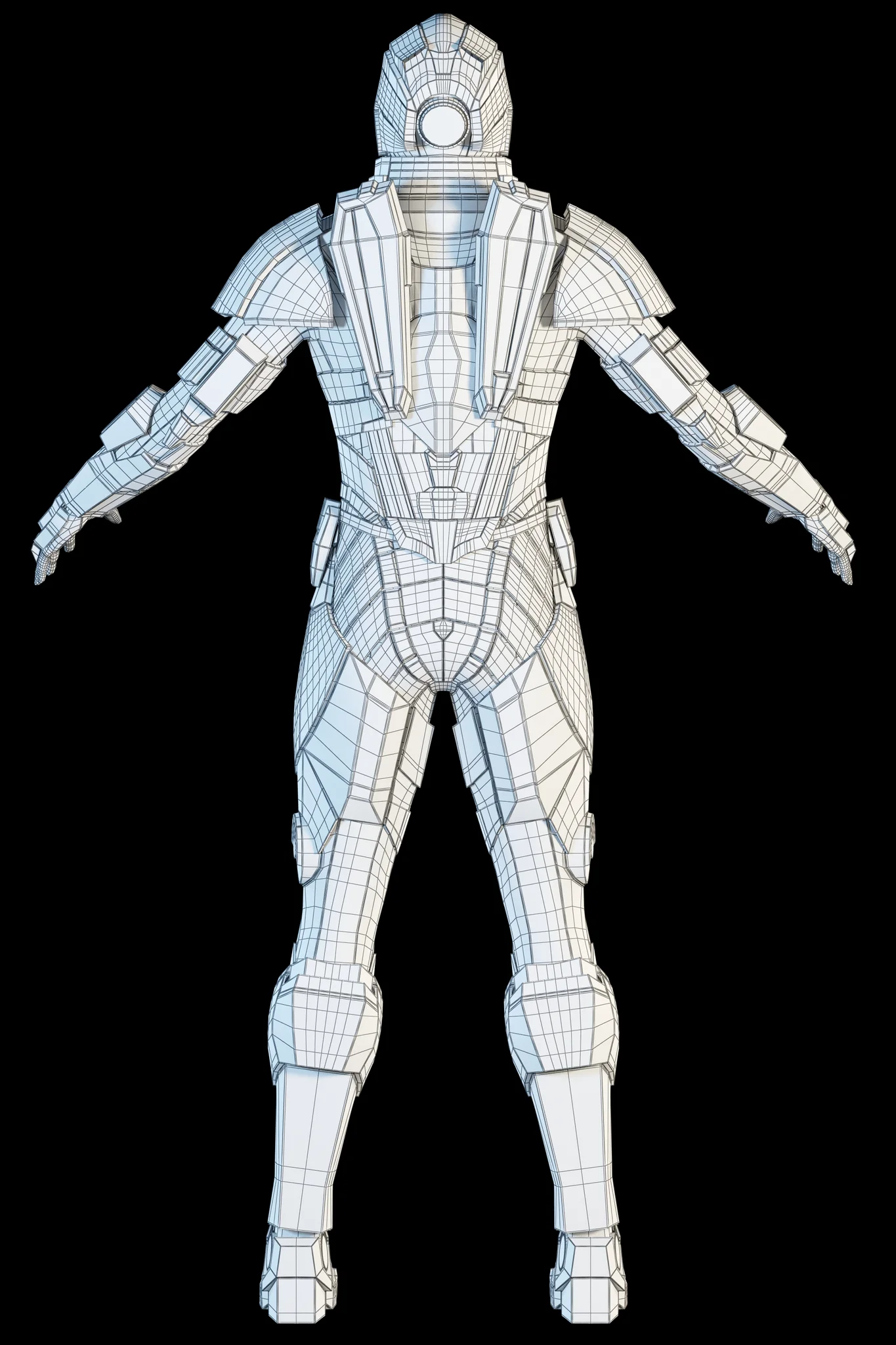 Futuristic Soldier — 3D model preview 2