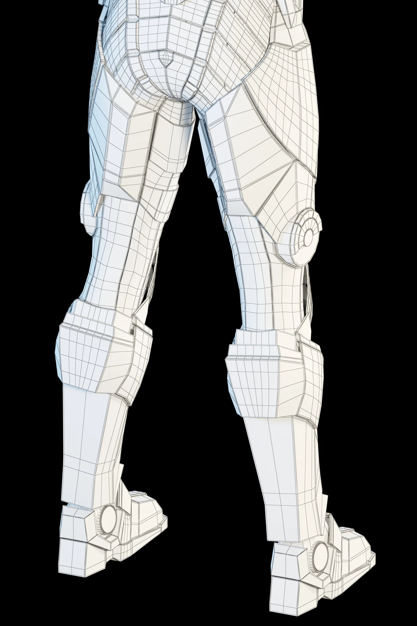 Futuristic Soldier — 3D model preview 4