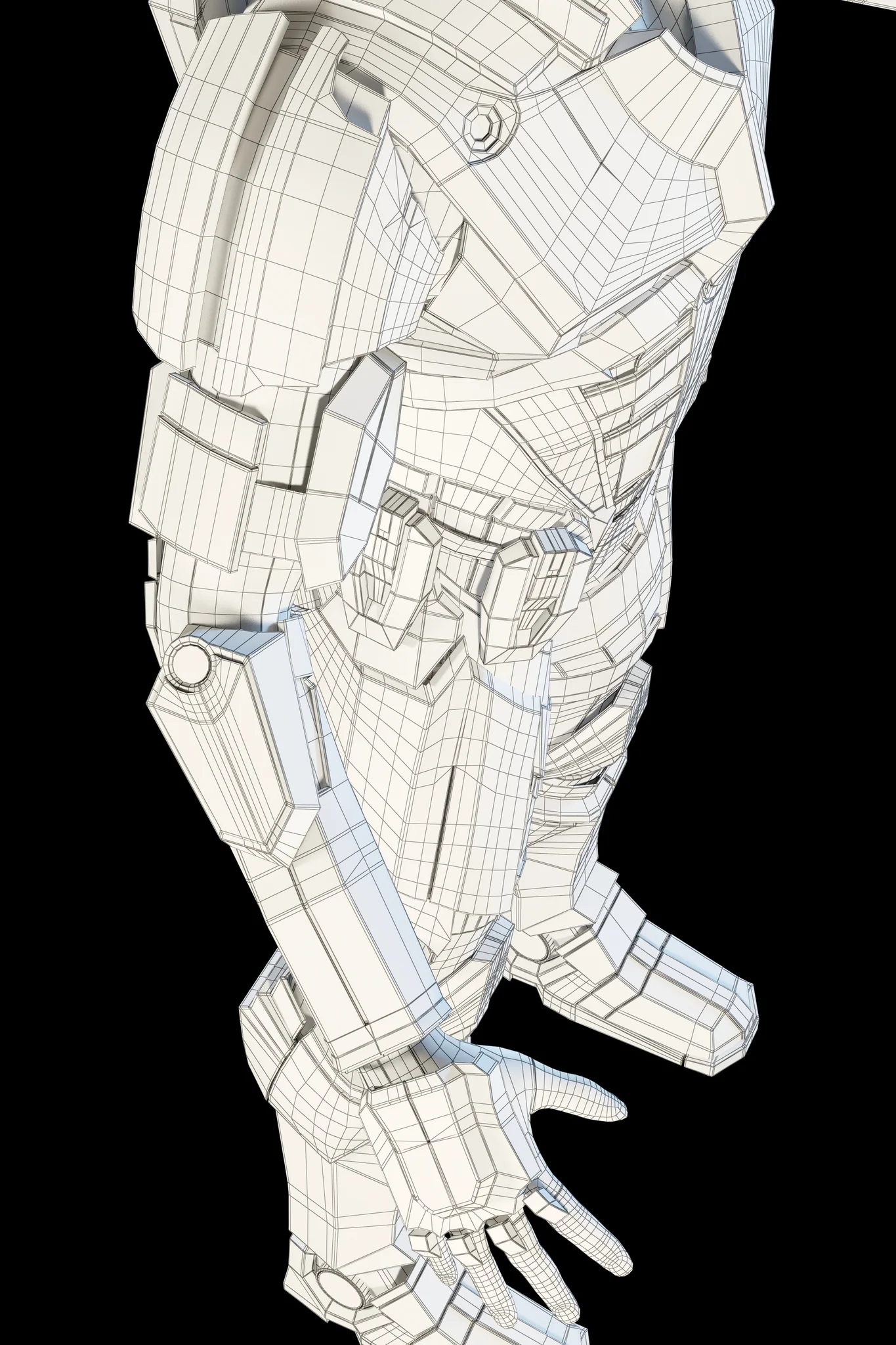 Futuristic Soldier — 3D model preview 6