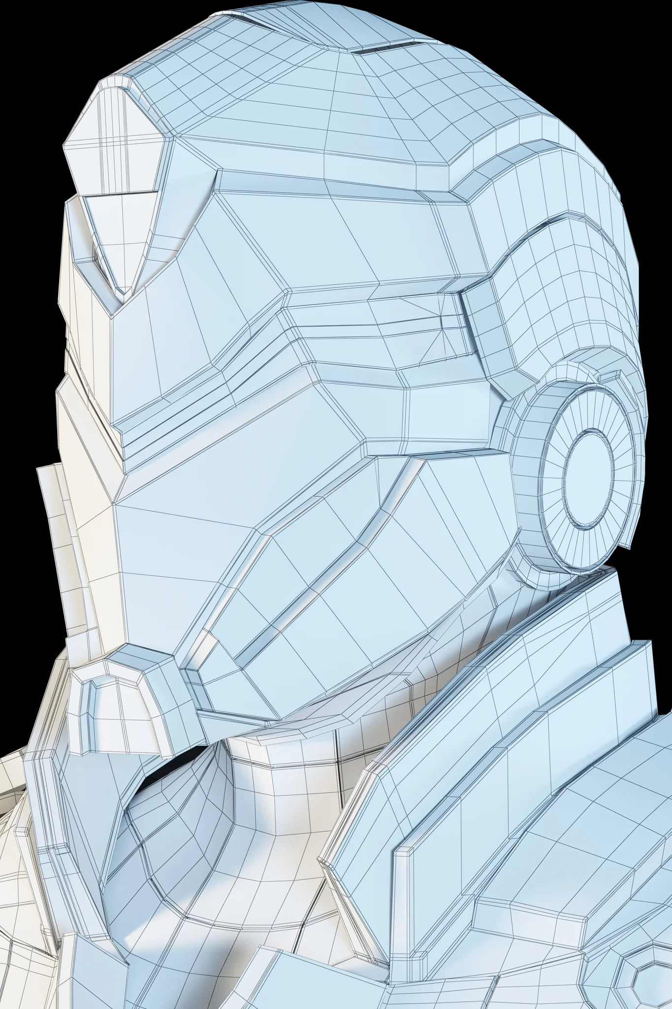 Futuristic Soldier — 3D model preview 8