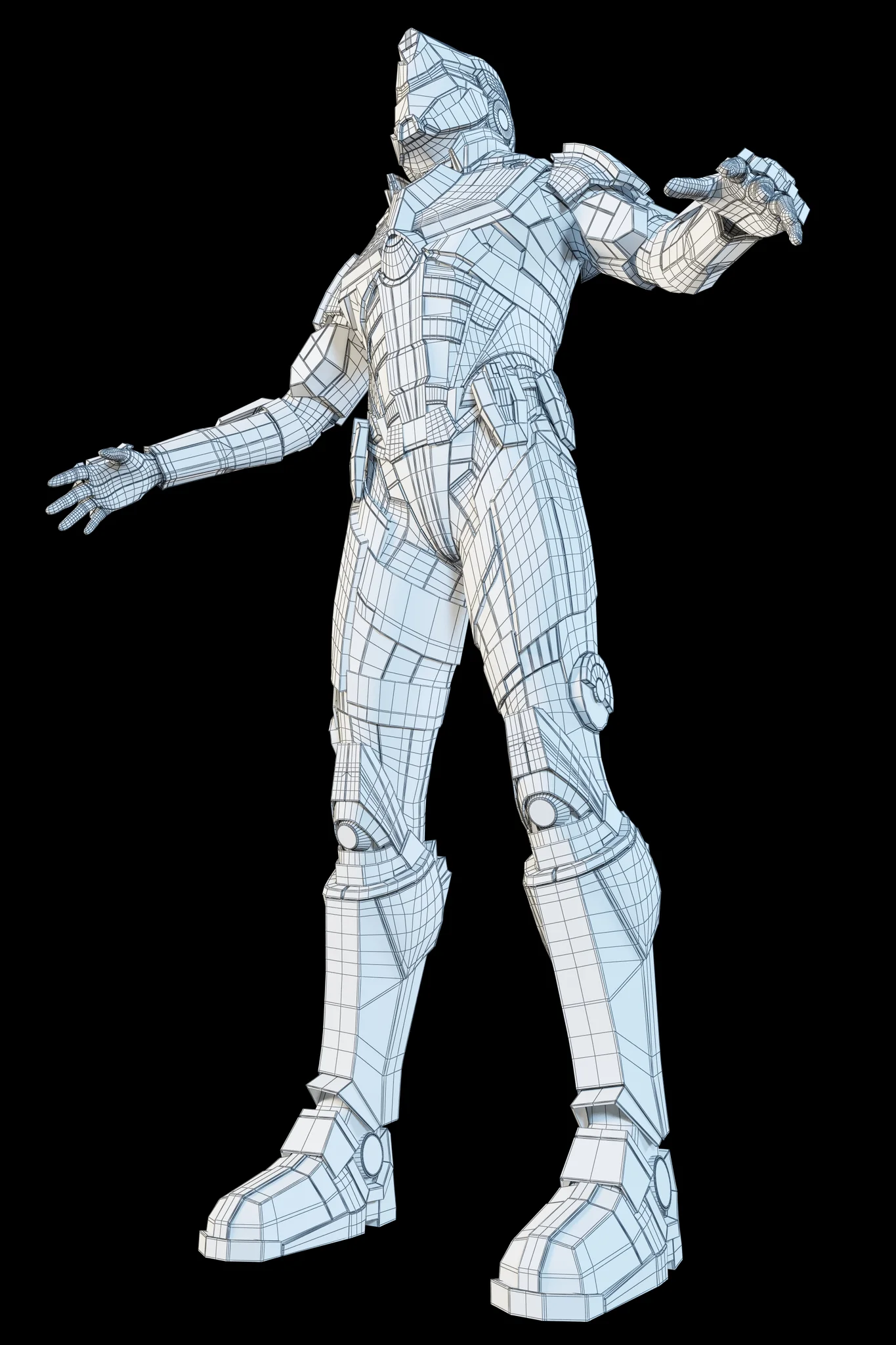 Futuristic Soldier — 3D model preview 10