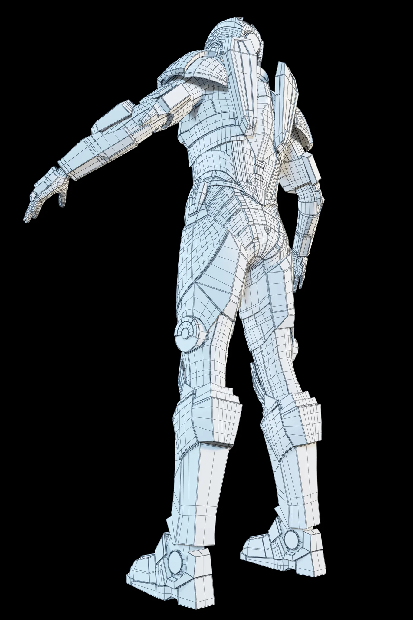 Futuristic Soldier — 3D model preview 18