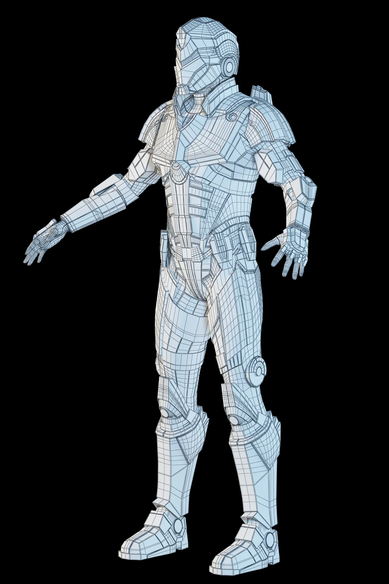 Futuristic Soldier — 3D model preview 19