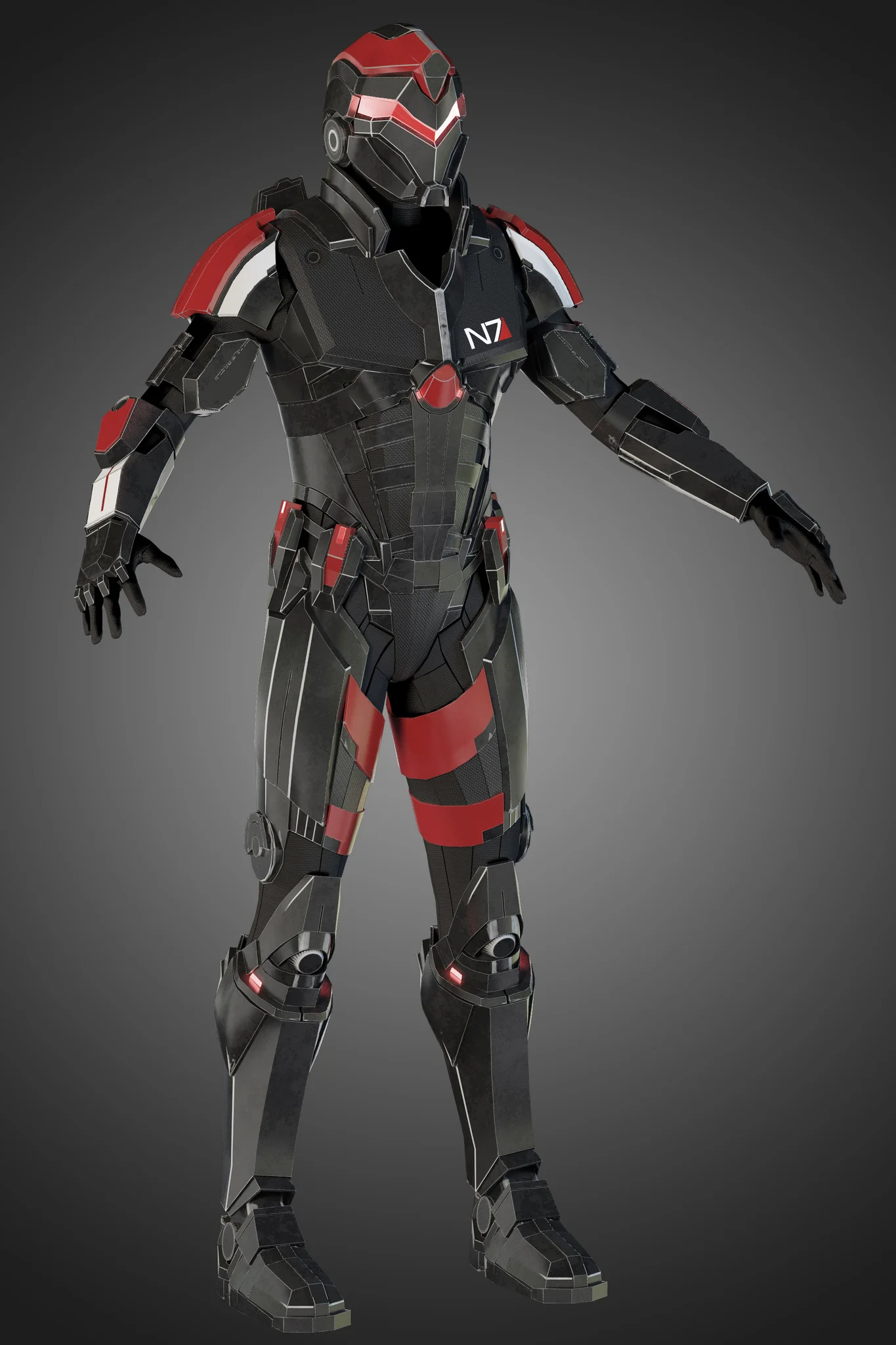Futuristic Soldier — 3D model preview 20