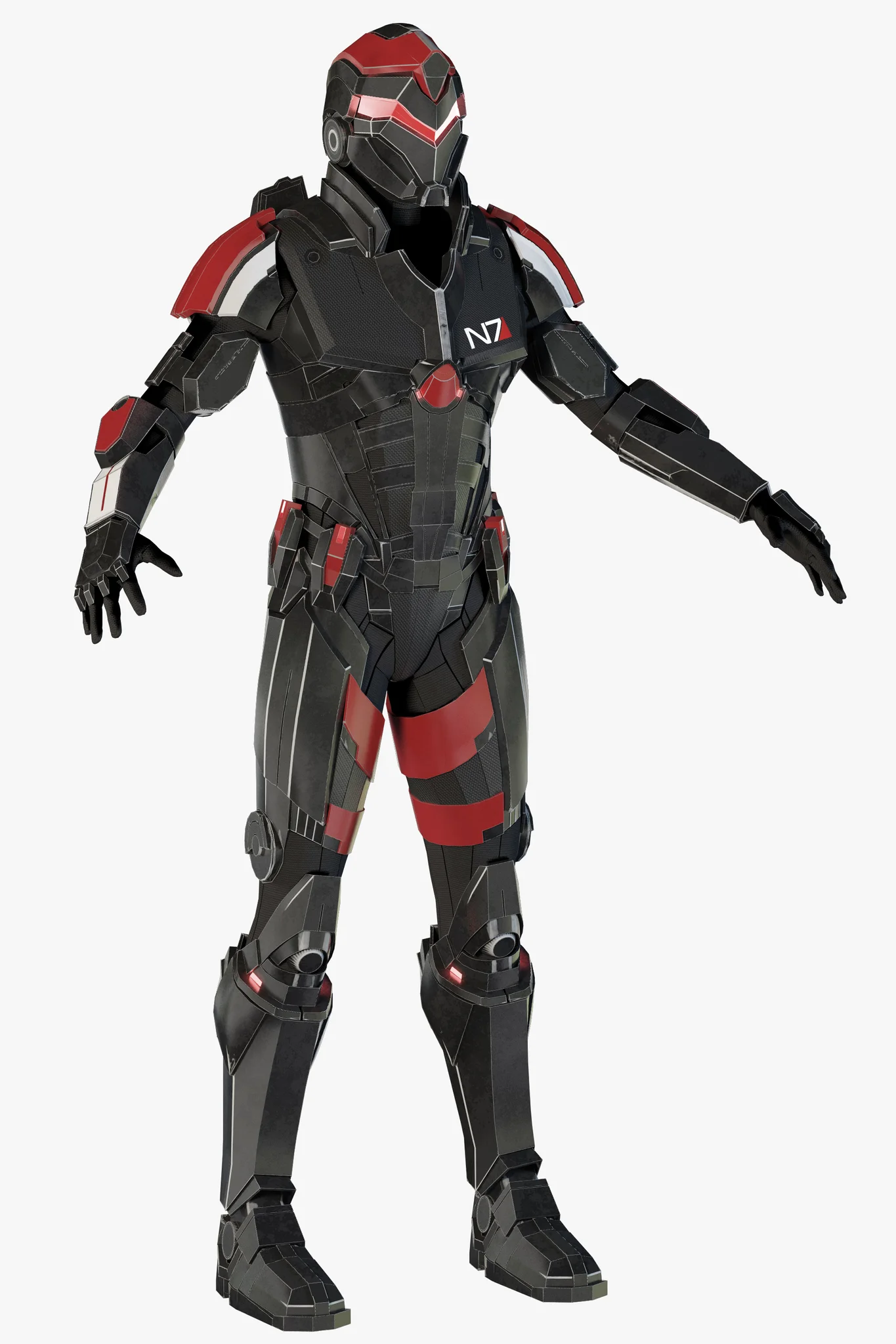 Futuristic Soldier — 3D model preview 23