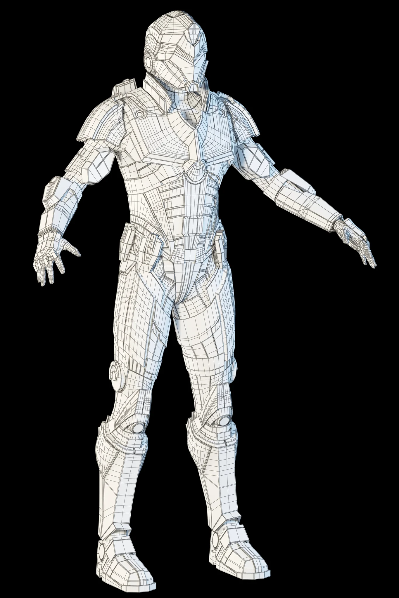Futuristic Soldier — 3D model preview 24
