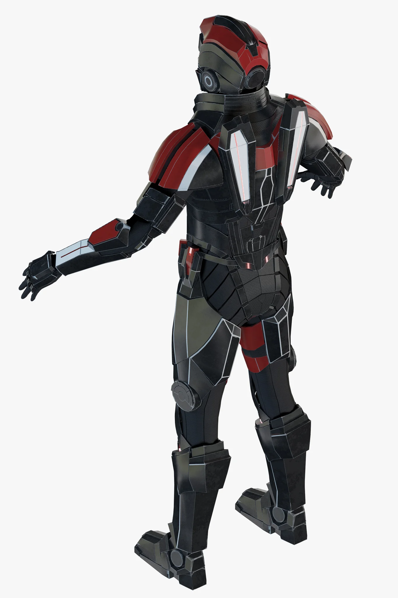 Futuristic Soldier — 3D model preview 26