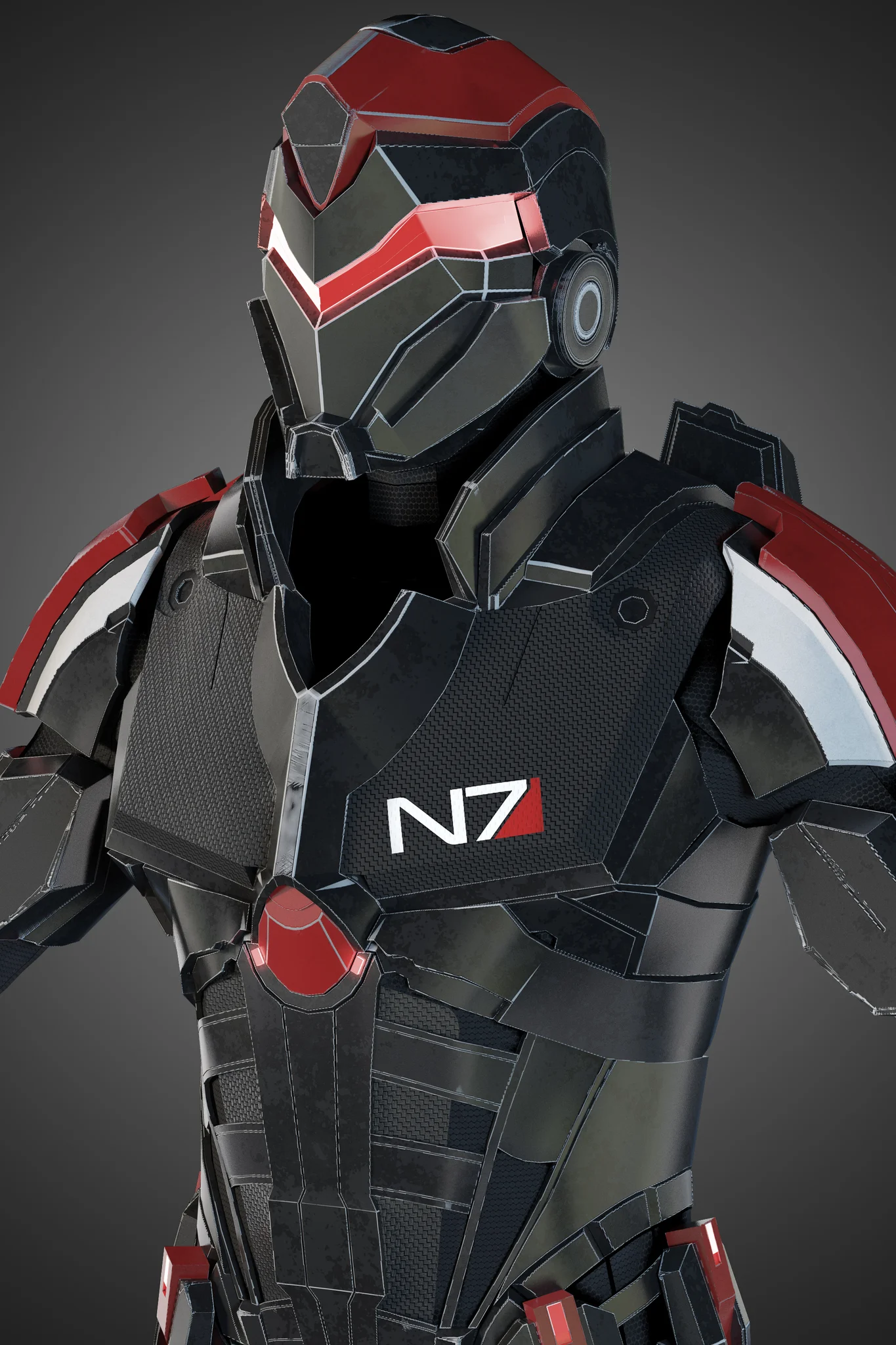 Futuristic Soldier — 3D model preview 28